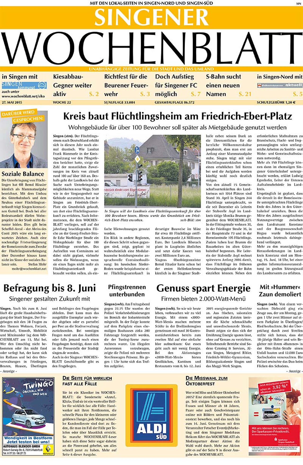 Ausgabe 22 vom 27. Mai 2015