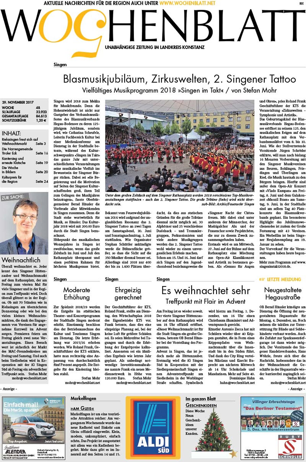 Ausgabe 48 vom 29. November 2017
