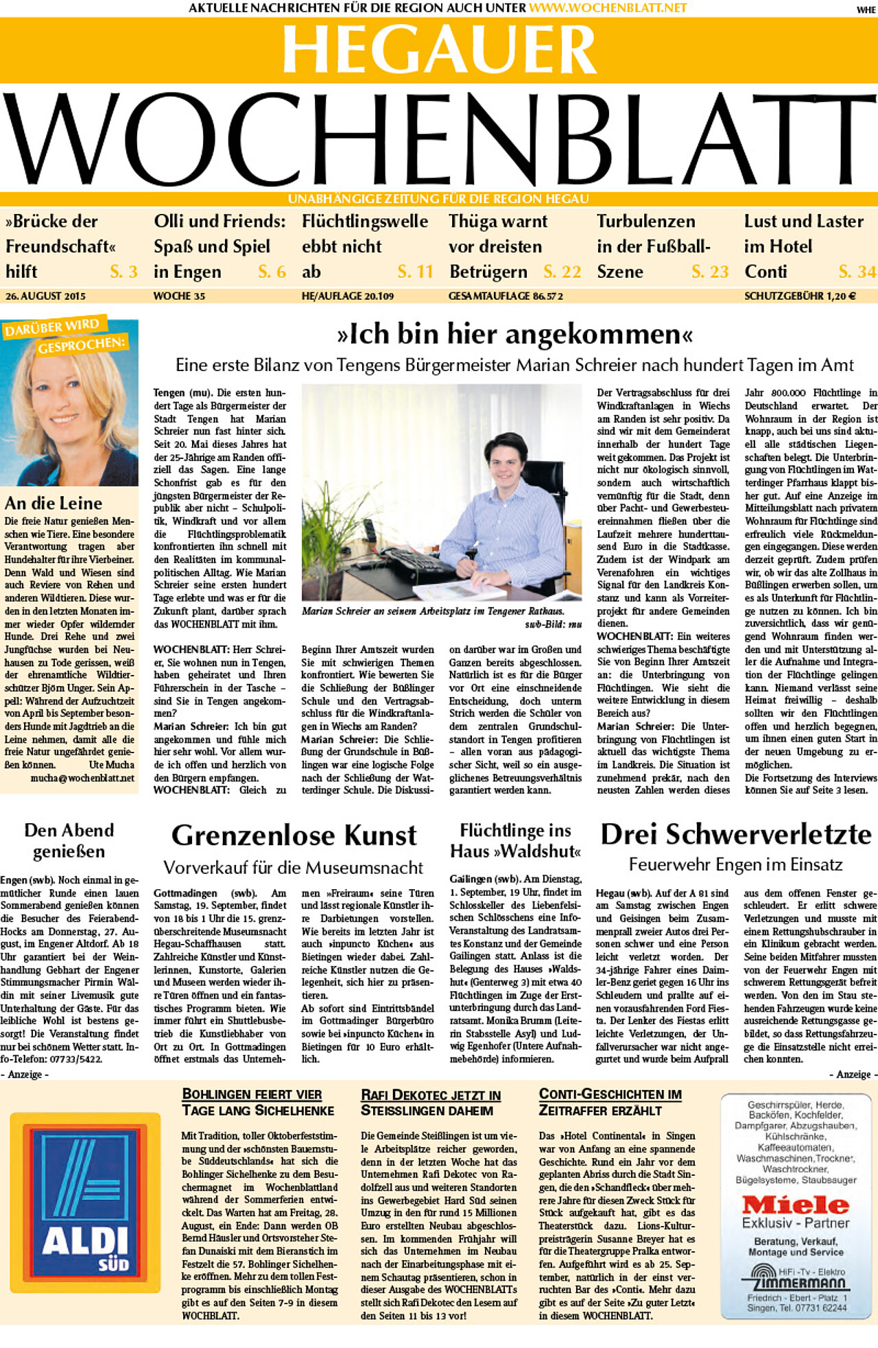 Ausgabe 35 vom 26. August 2015