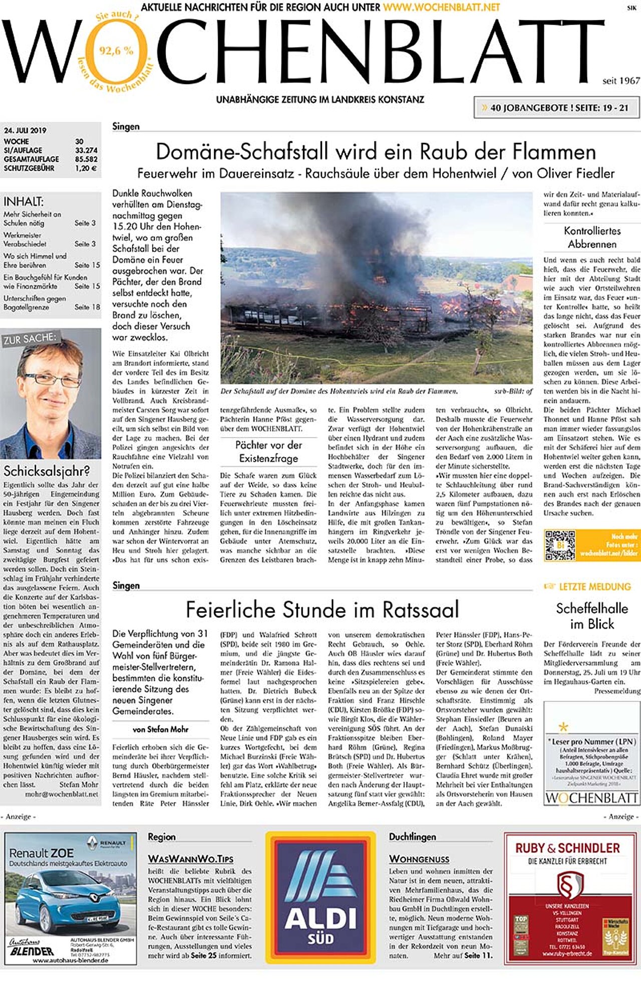 Ausgabe 30 vom 24. Juli 2019