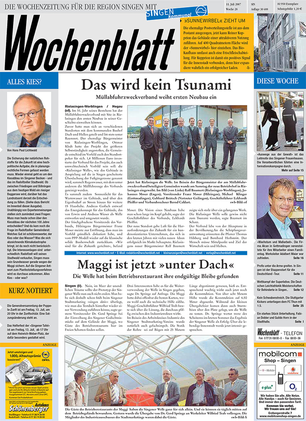 Ausgabe 28 vom 11. Juli 2007
