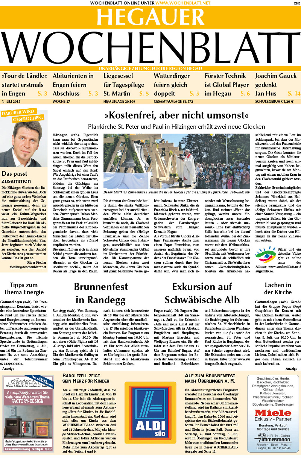 Ausgabe 27 vom 01. Juli 2015