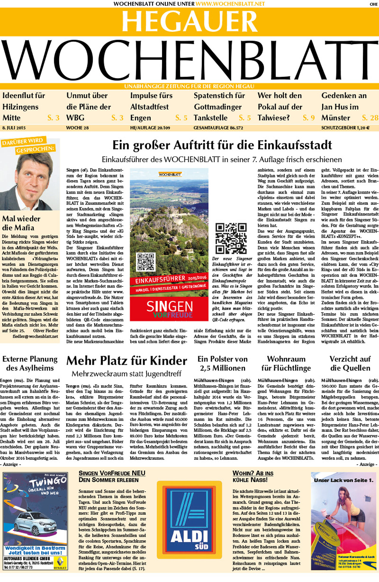 Ausgabe 28 vom 08. Juli 2015