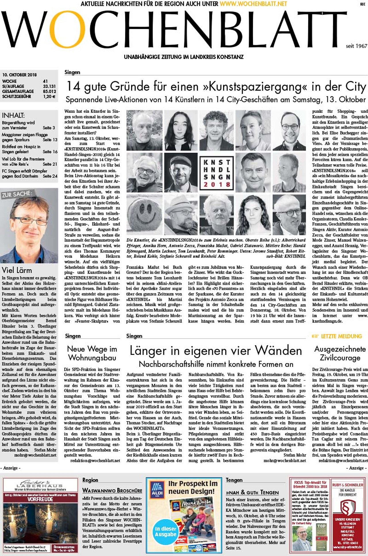 Ausgabe 41 vom 10. Oktober 2018