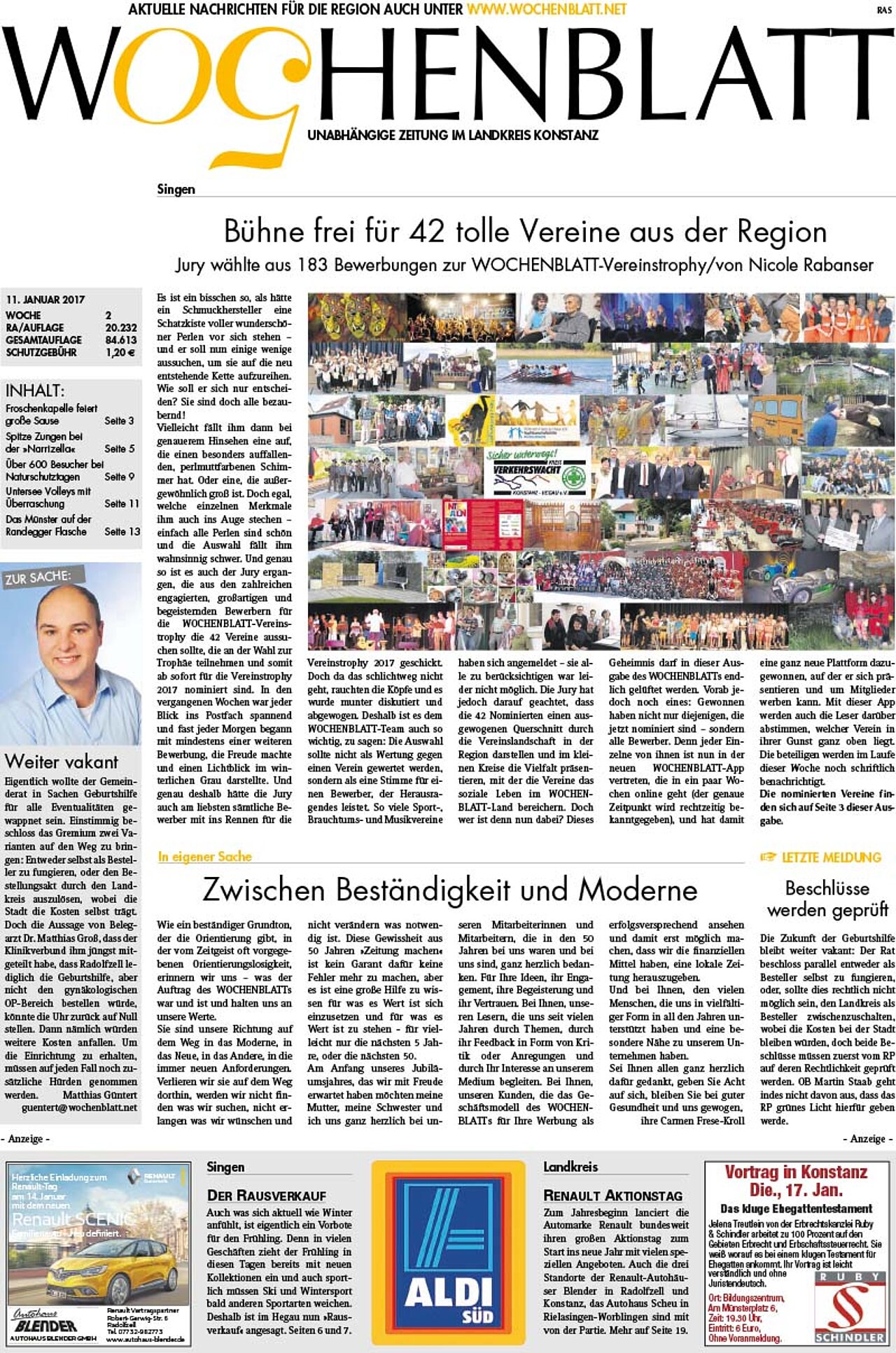 Ausgabe 02 vom 11. Januar 2017