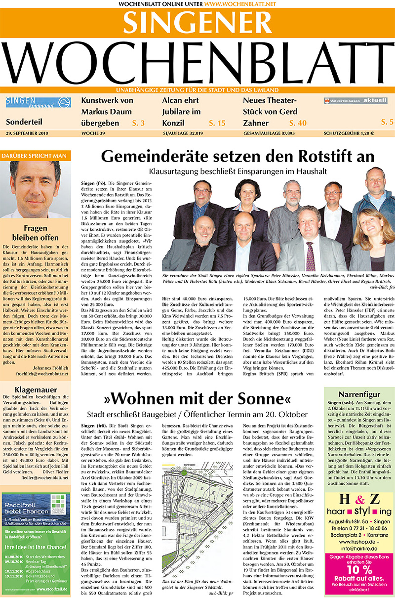 Ausgabe 39 vom 29. September 2010