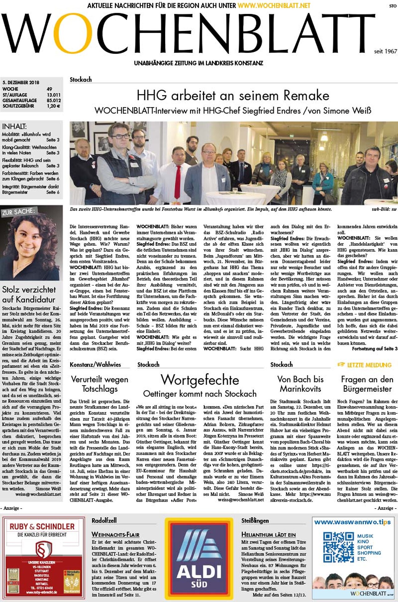 Ausgabe 49 vom 05. Dezember 2018