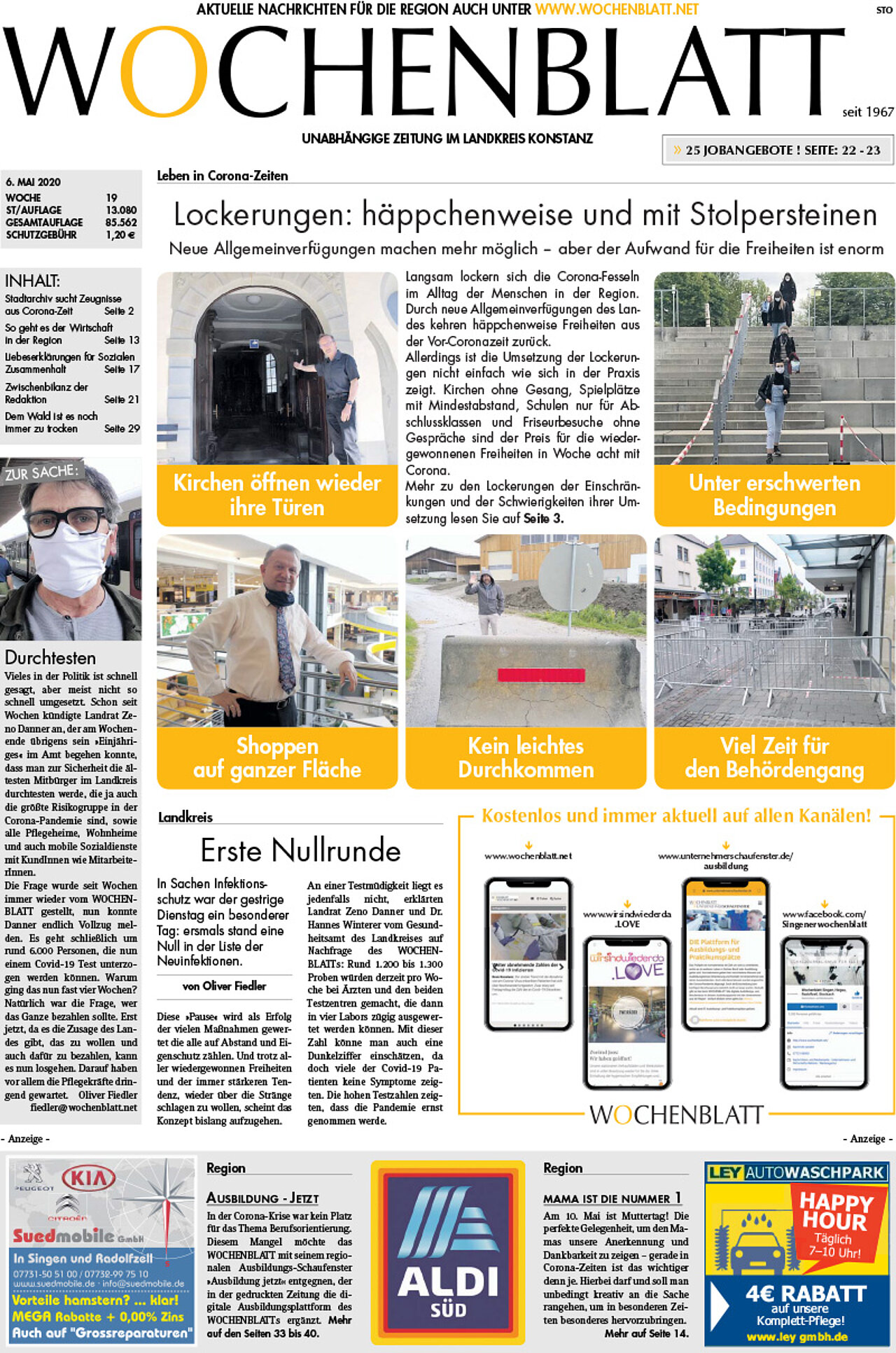 Ausgabe 19 vom 06. Mai 2020