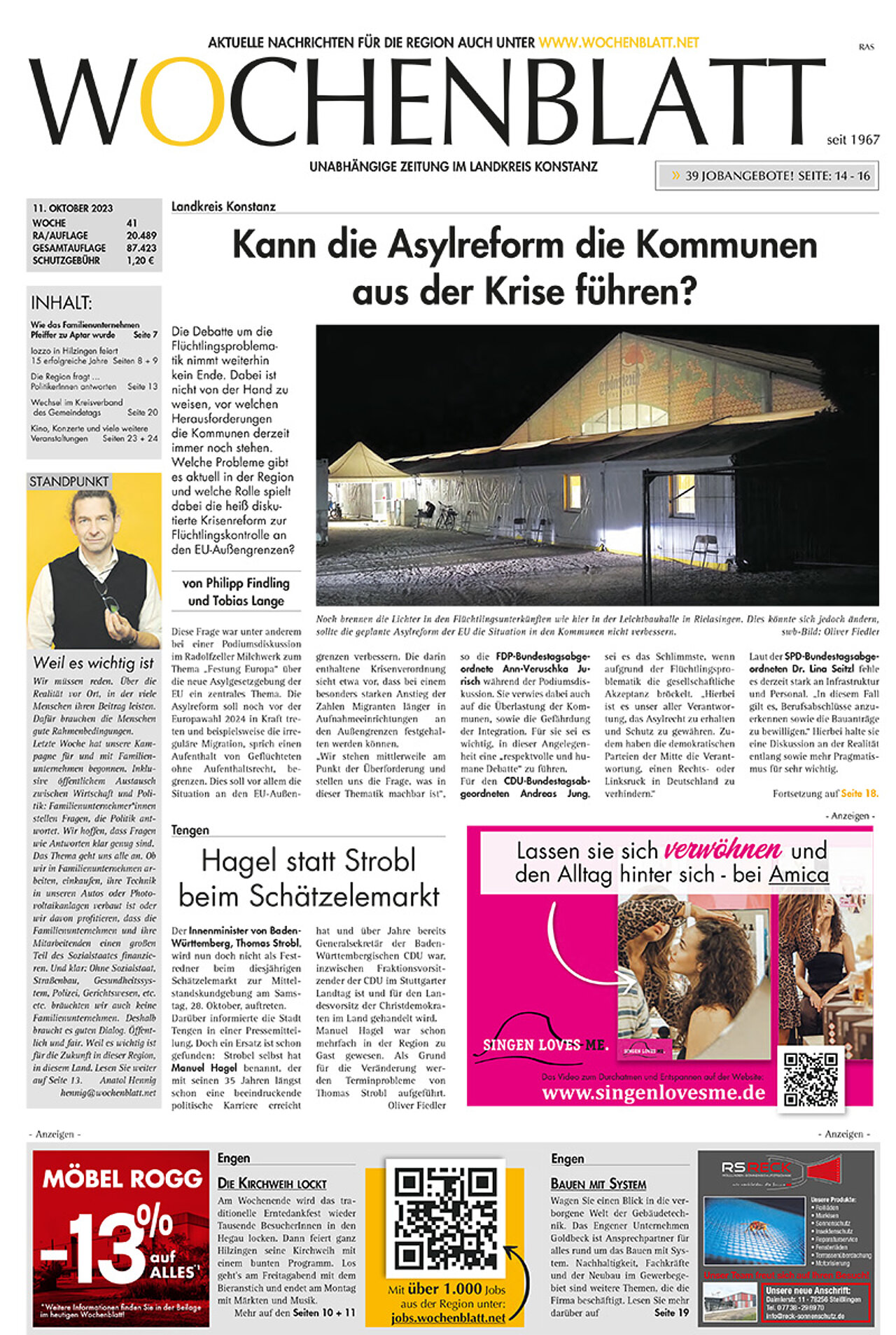 Ausgabe 41 vom 11. Oktober 2023