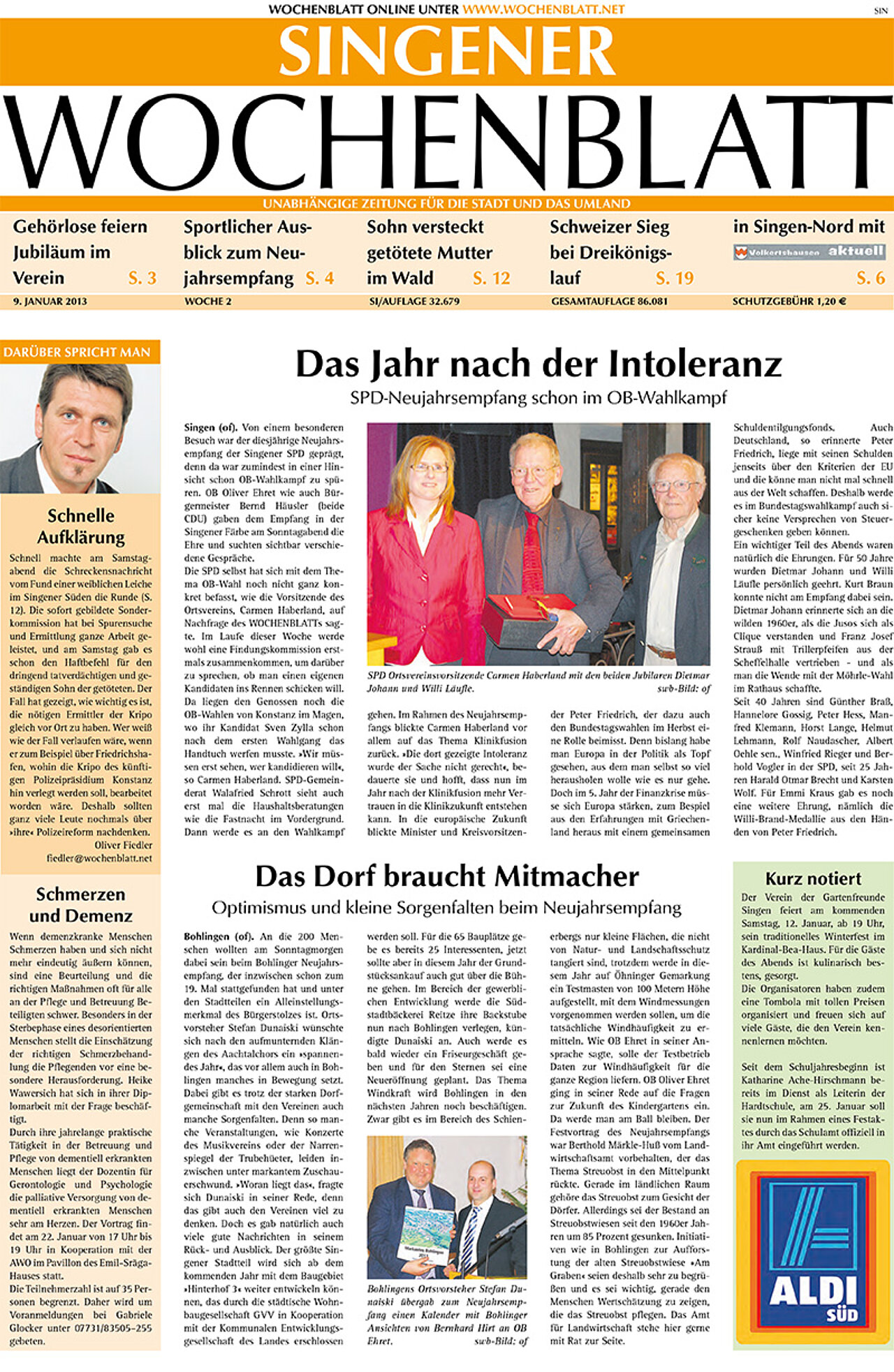 Ausgabe 02 vom 09. Januar 2013