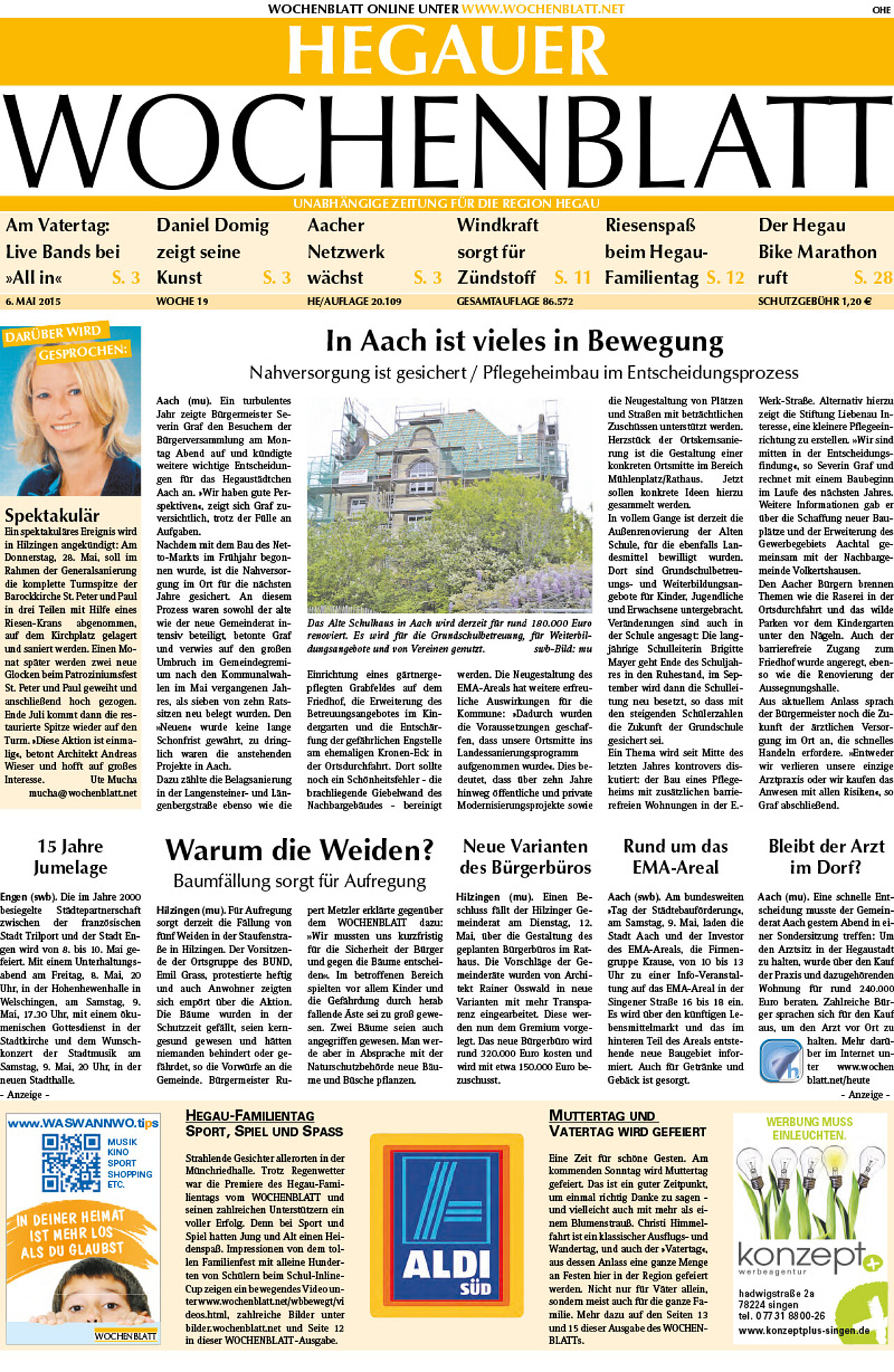 Ausgabe 19 vom 06. Mai 2015