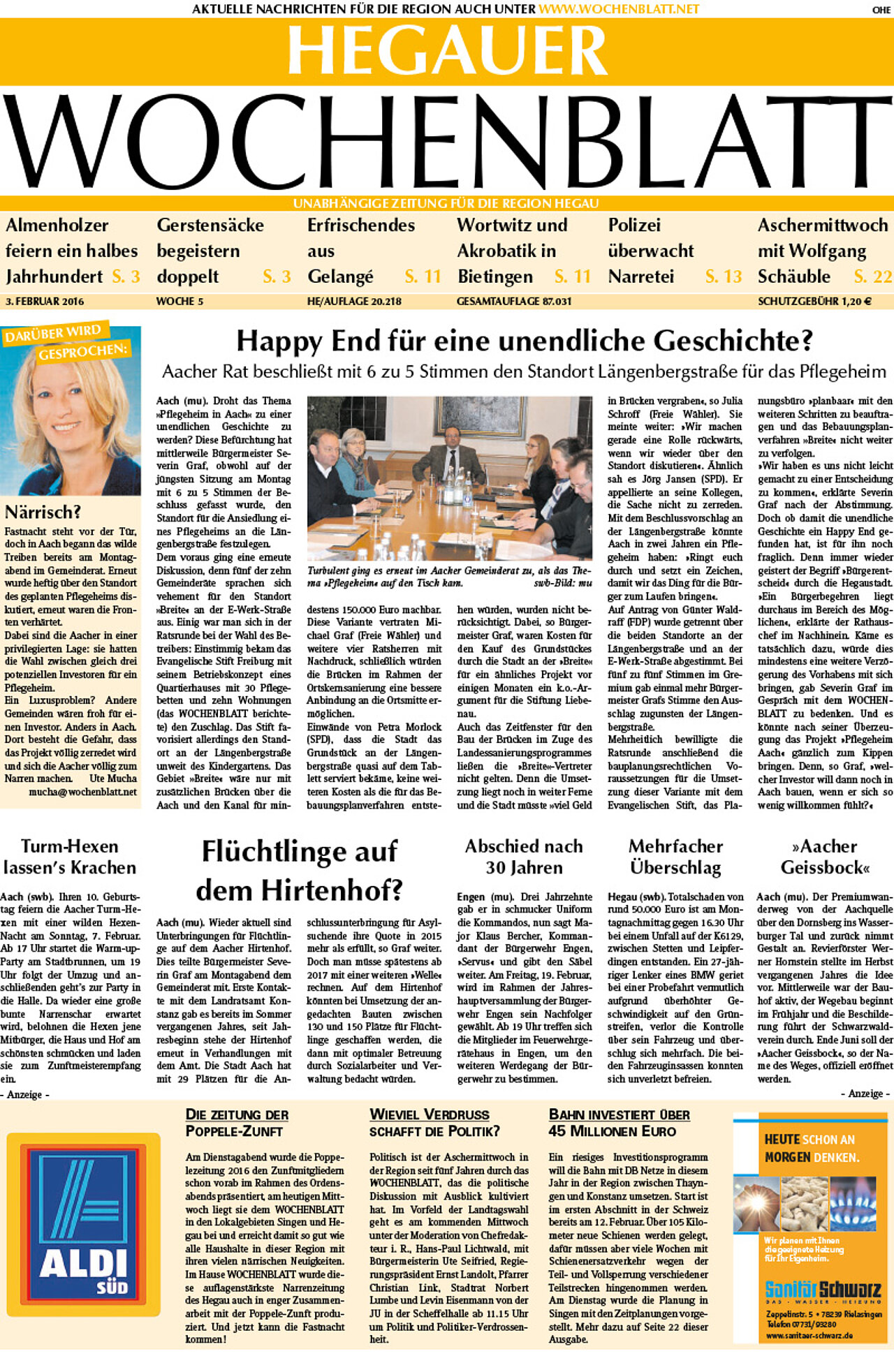 Ausgabe 05 vom 03. Februar 2016