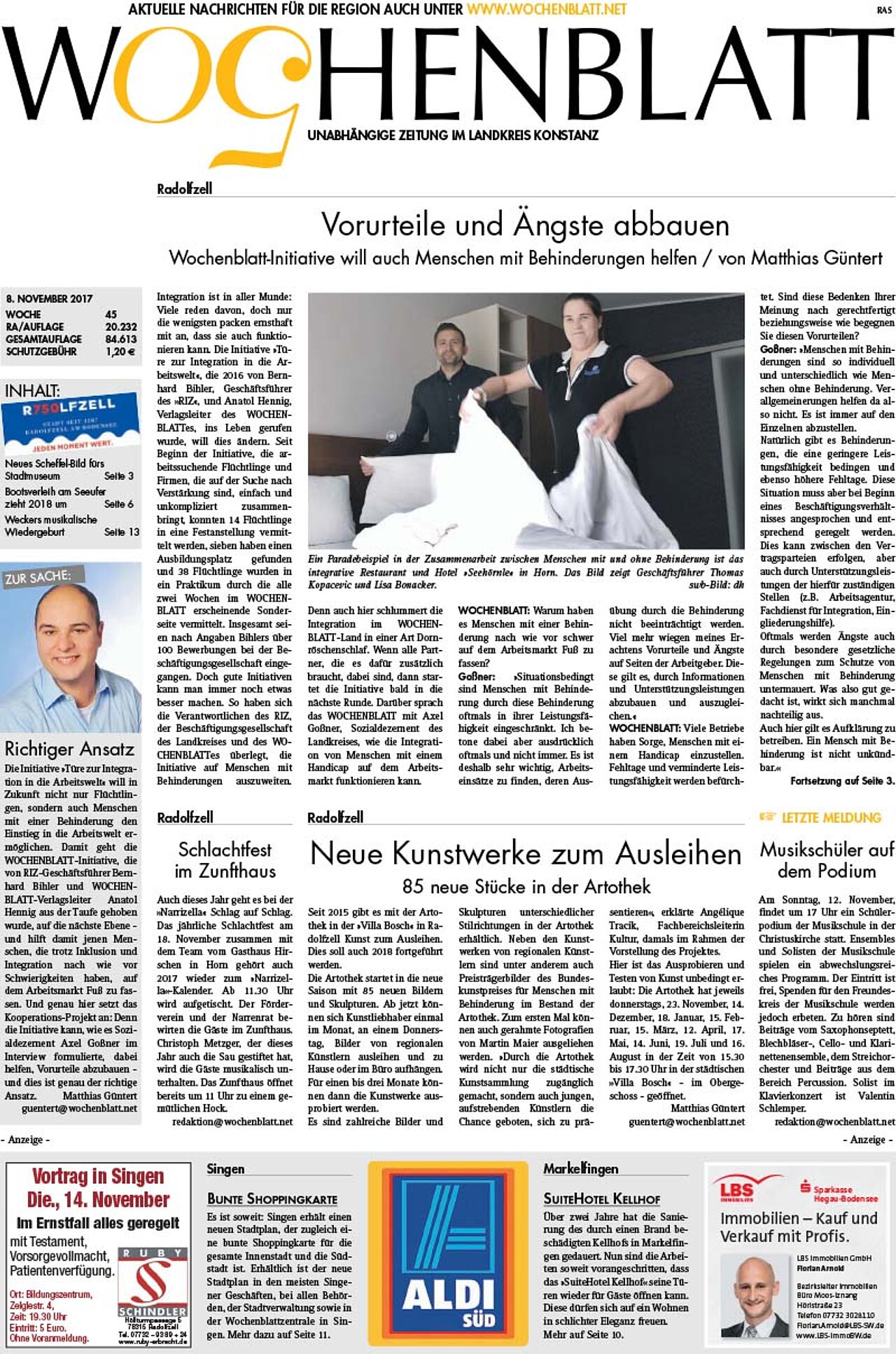 Ausgabe 45 vom 08. November 2017
