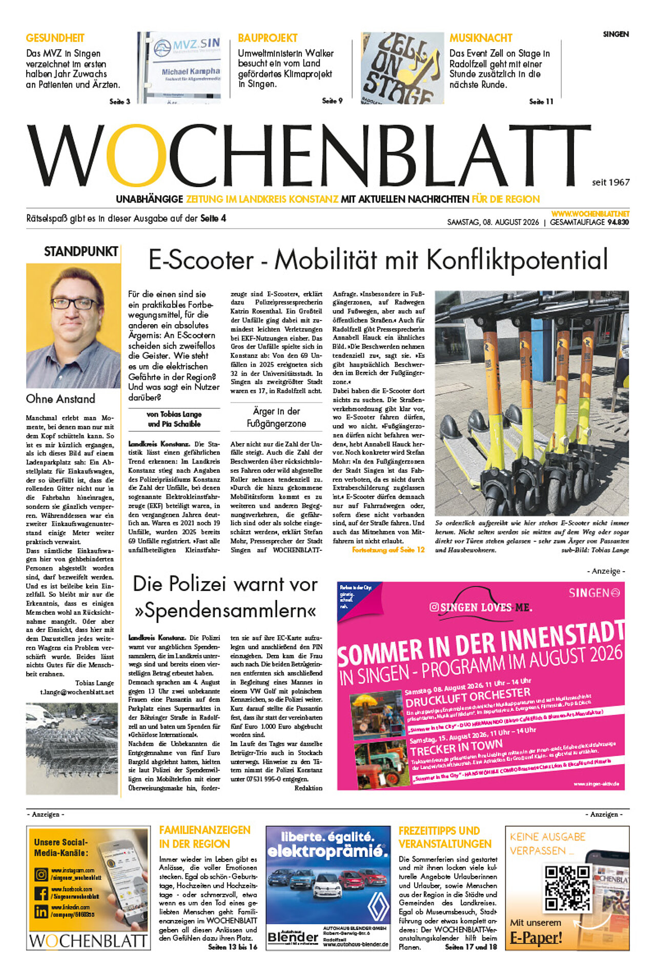 Ausgabe 32 vom 8. August 2026