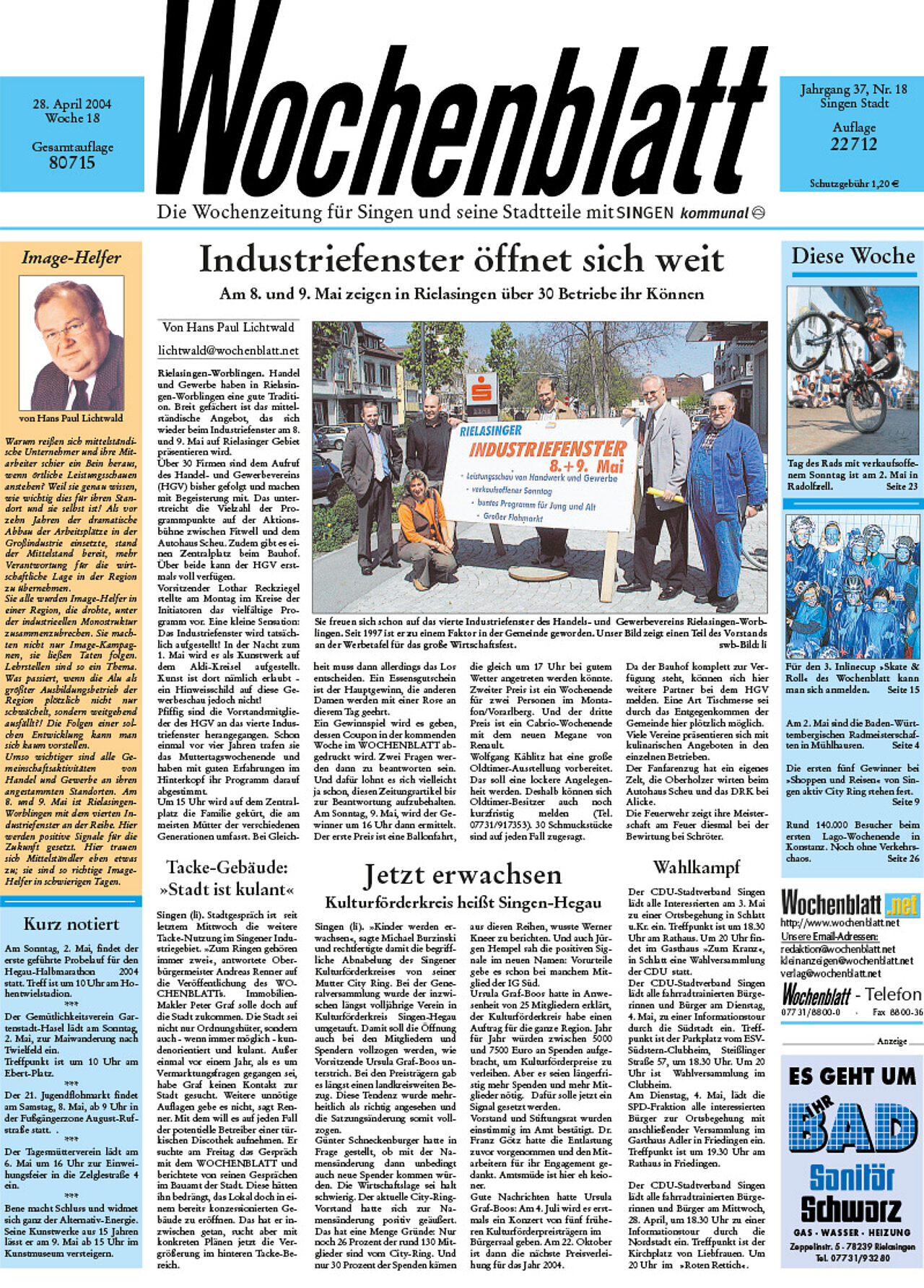 Ausgabe 18 vom 28. April 2004