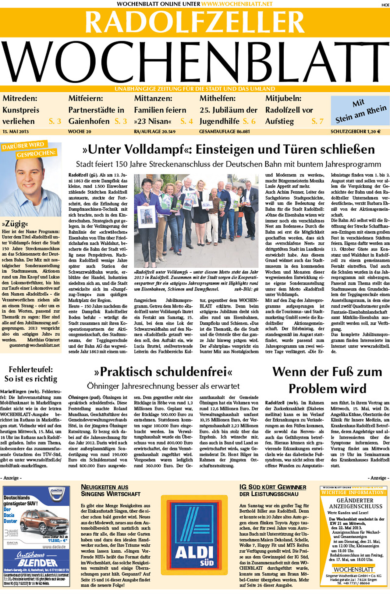 Ausgabe 20 vom 15. Mai 2013