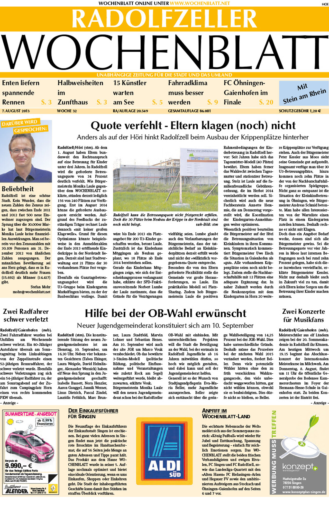 Ausgabe 32 vom 07. August 2013