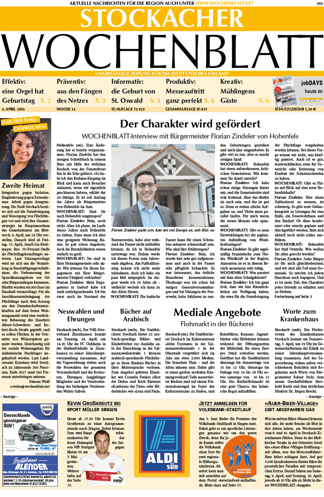 Ausgabe 14 vom 06. April 2016