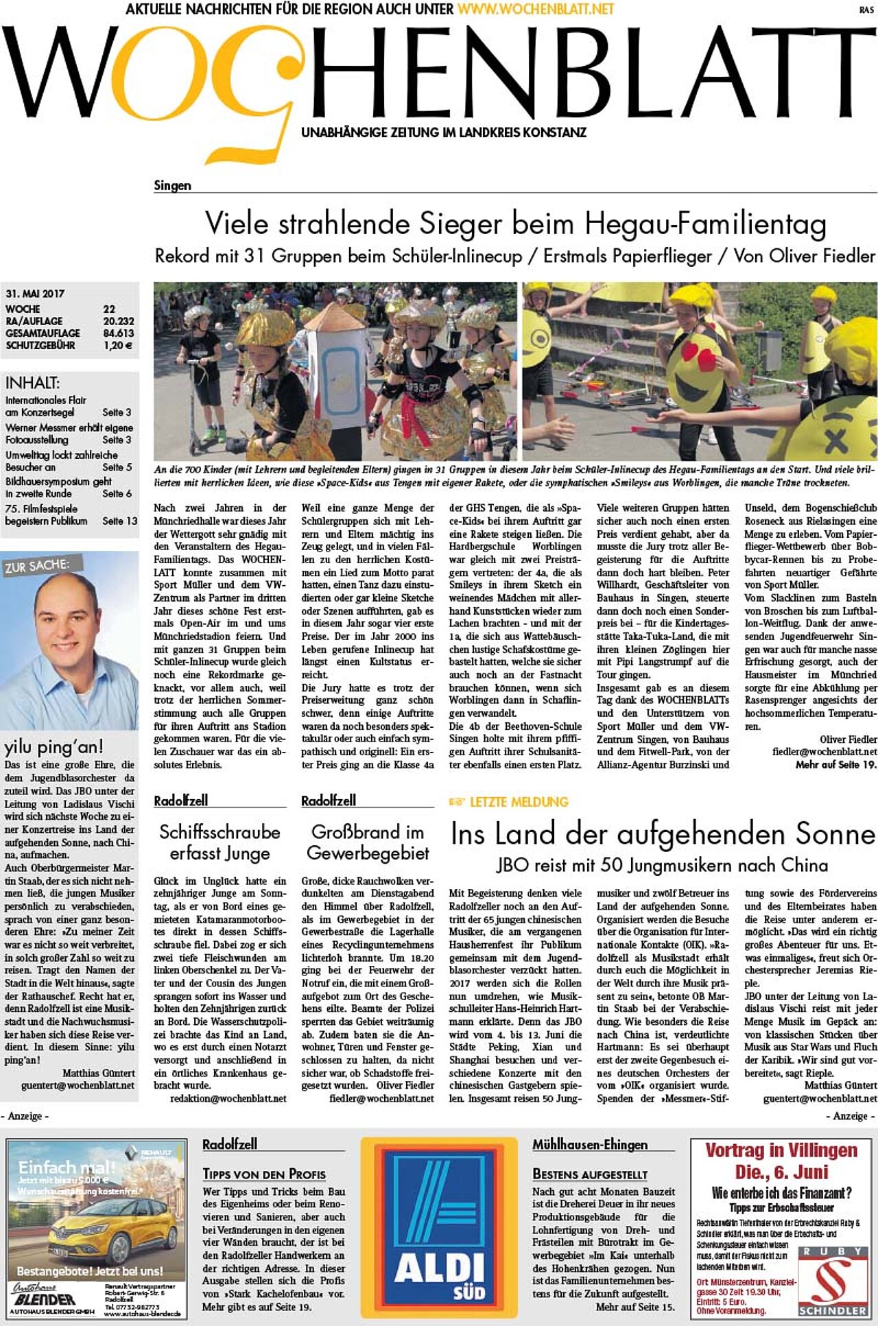 Ausgabe 22 vom 31. Mai 2017