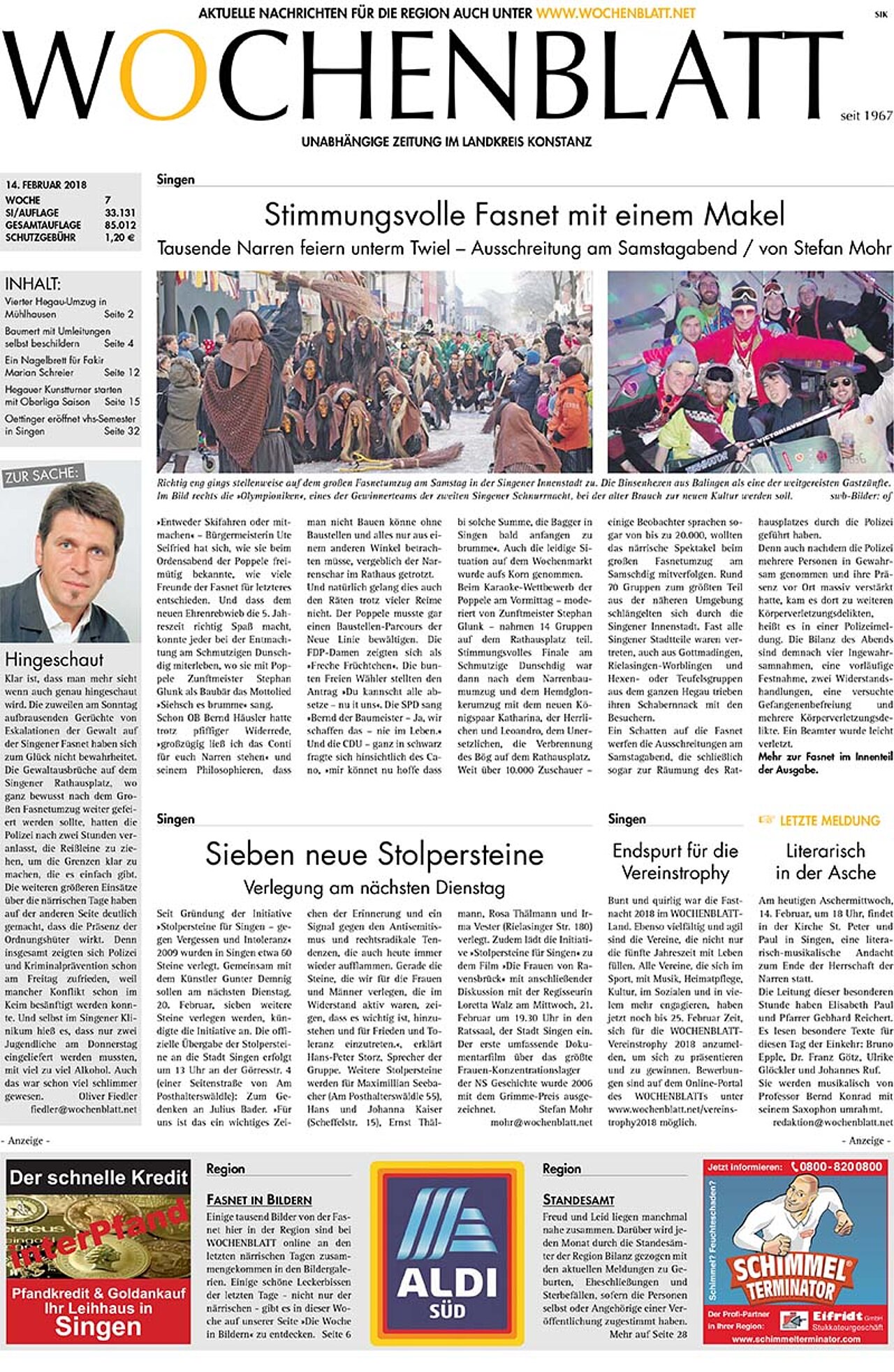Ausgabe 07 vom 14. Februar 2018