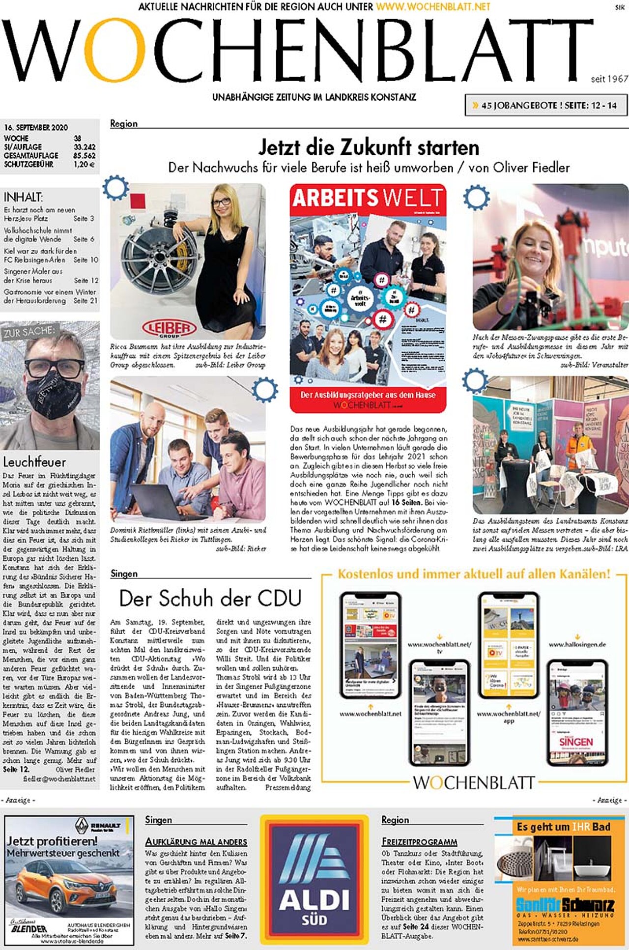 Ausgabe 38 vom 16. September 2020