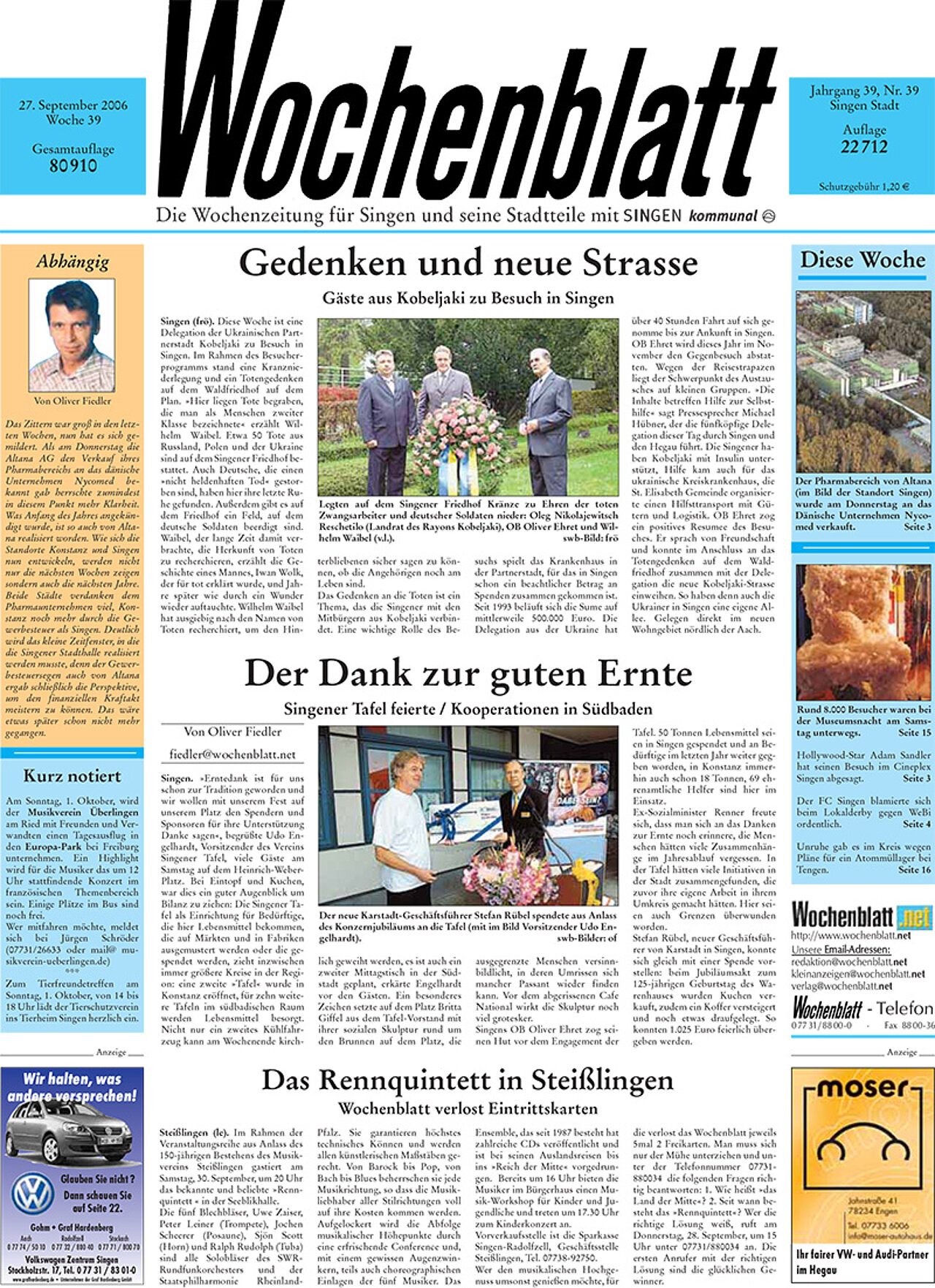 Ausgabe 39 vom 27. September 2006