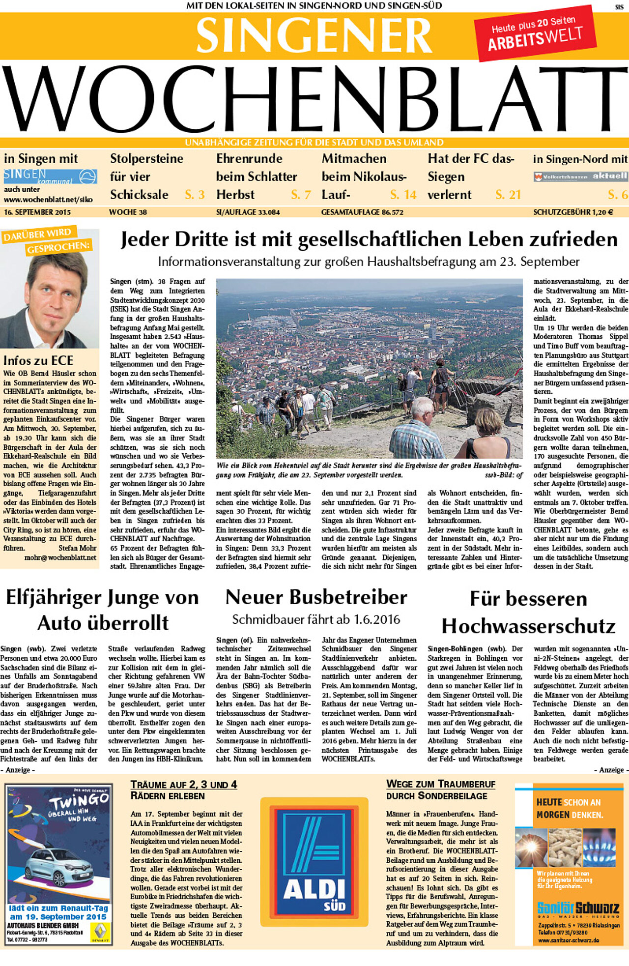 Ausgabe 38 vom 16. September 2015