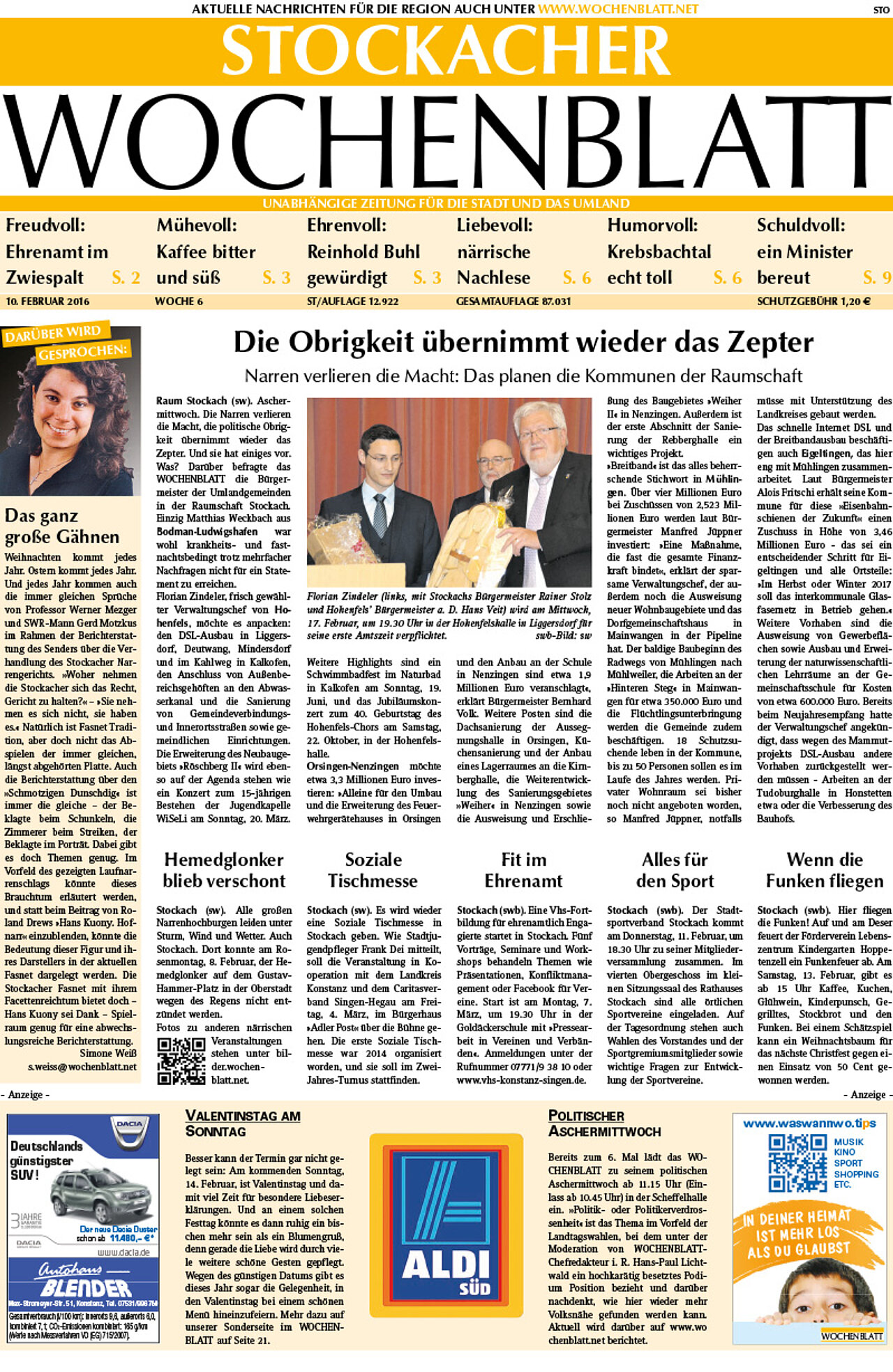 Ausgabe 06 vom 10. Februar 2016
