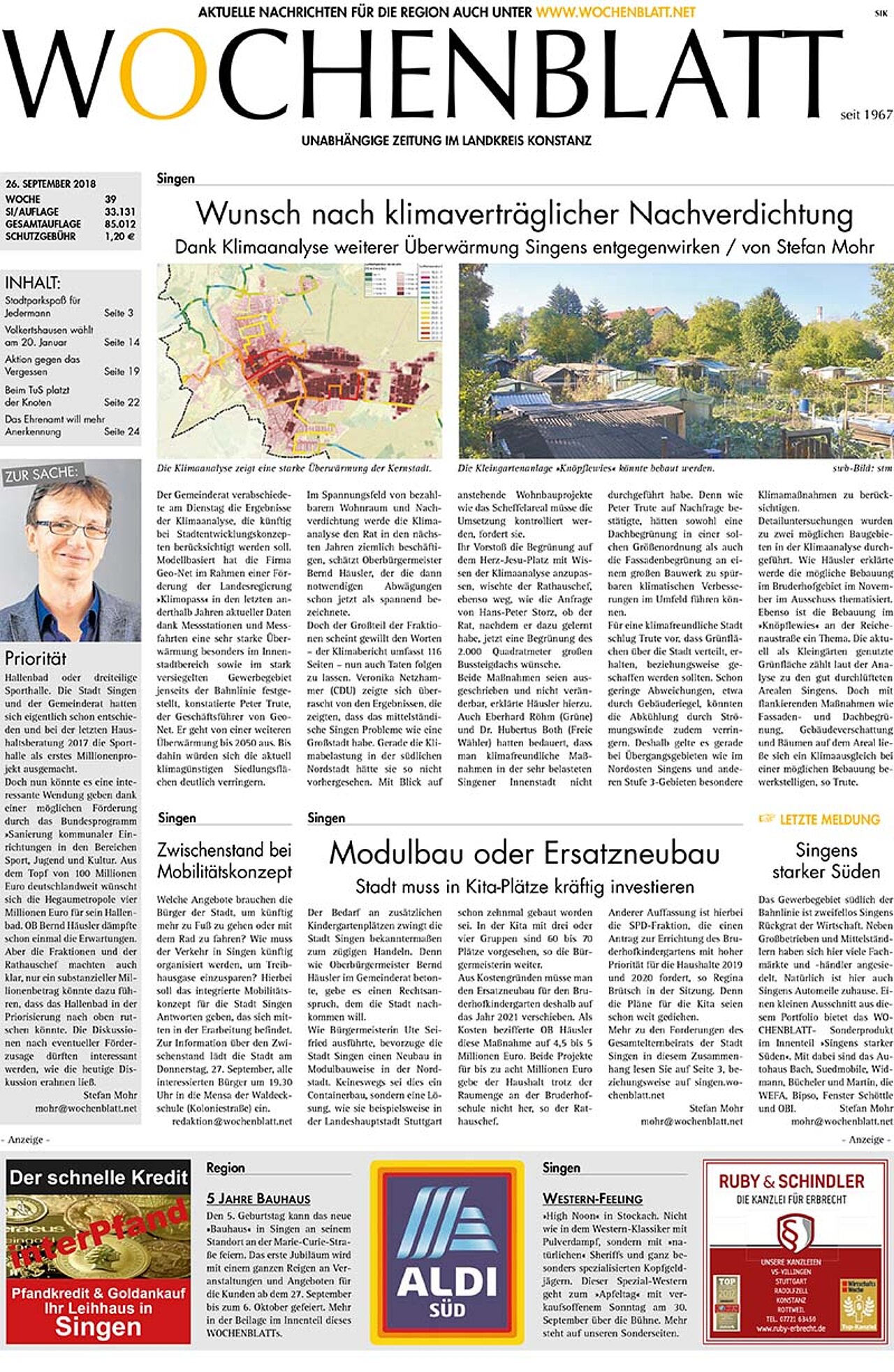 Ausgabe 39 vom 26. September 2018