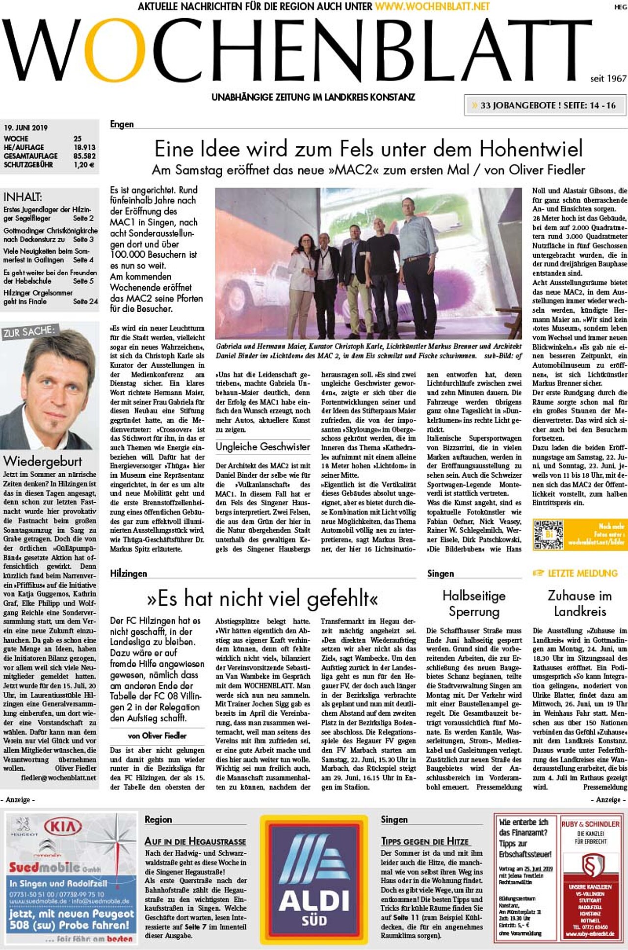Ausgabe 25 vom 19. Juni 2019