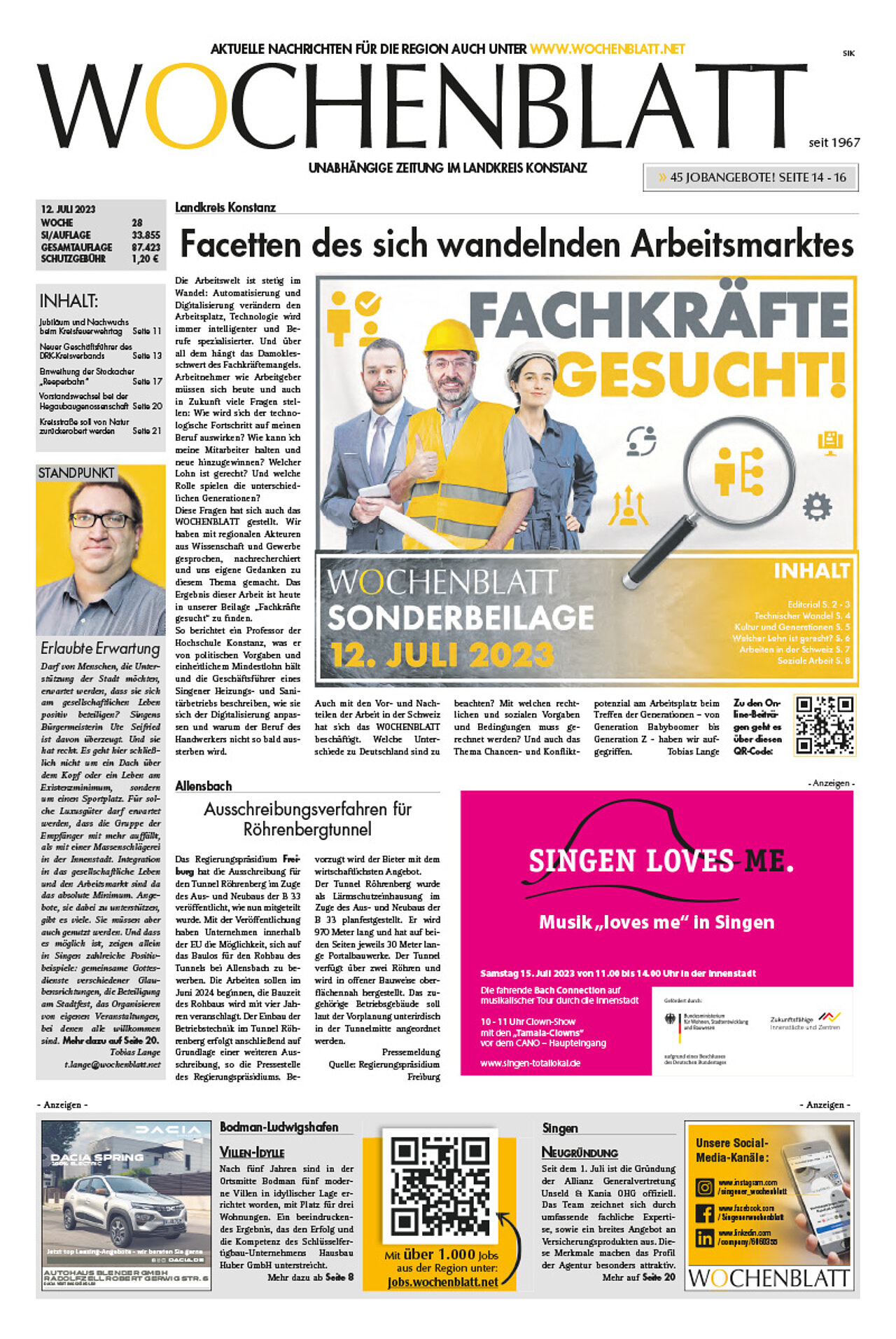 Ausgabe 28 vom 12. Juli 2023