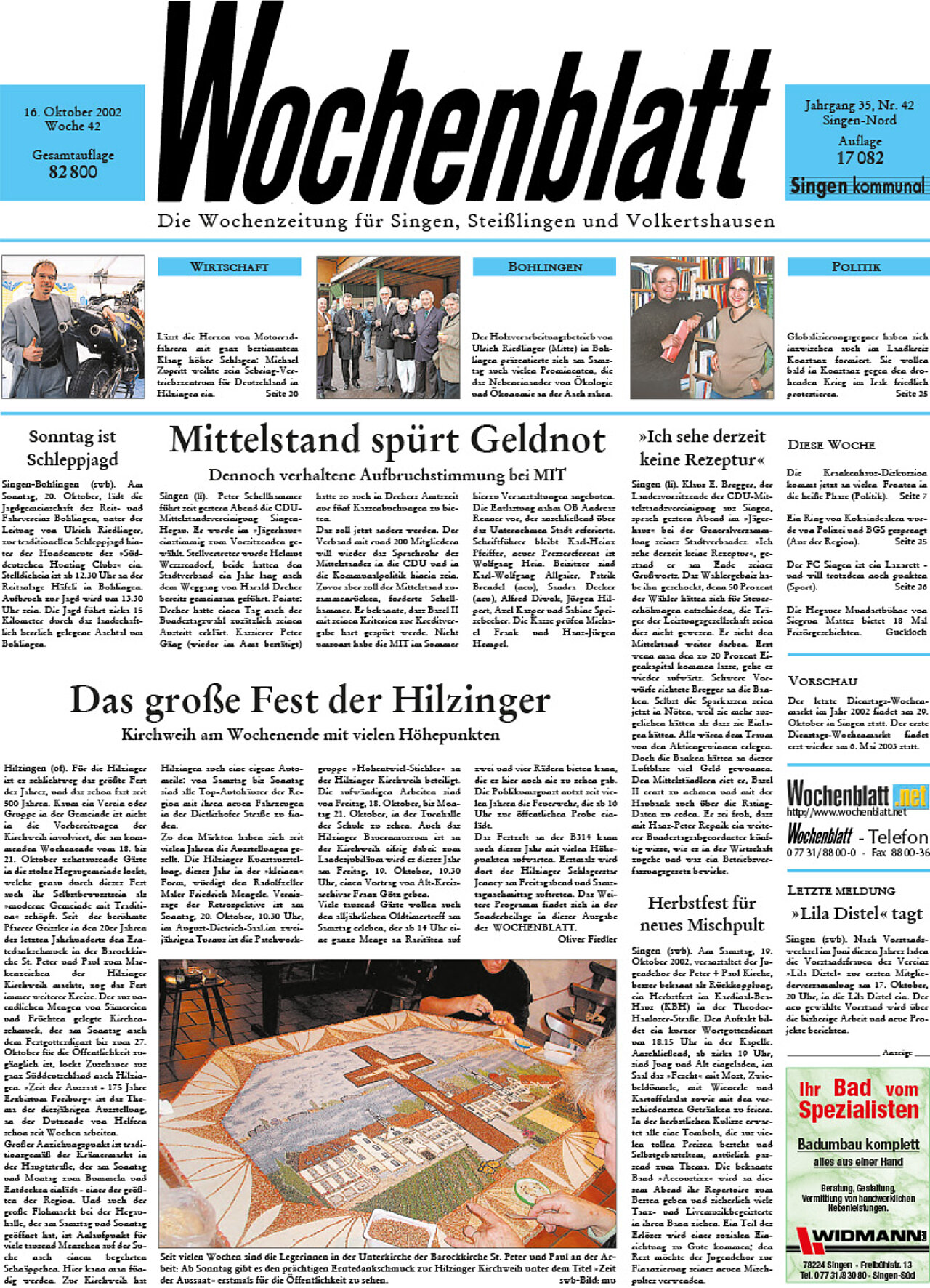 Ausgabe 42 vom 16. Oktober 2002