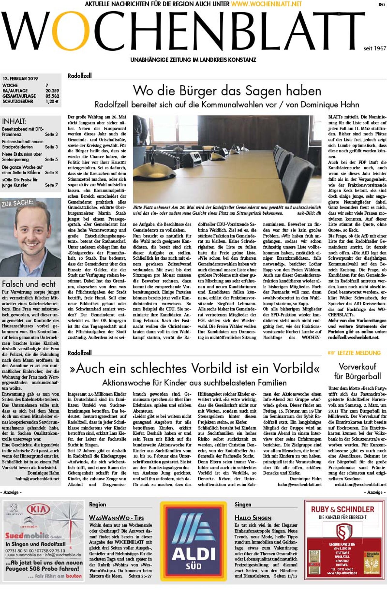 Ausgabe 07 vom 13. Februar 2019