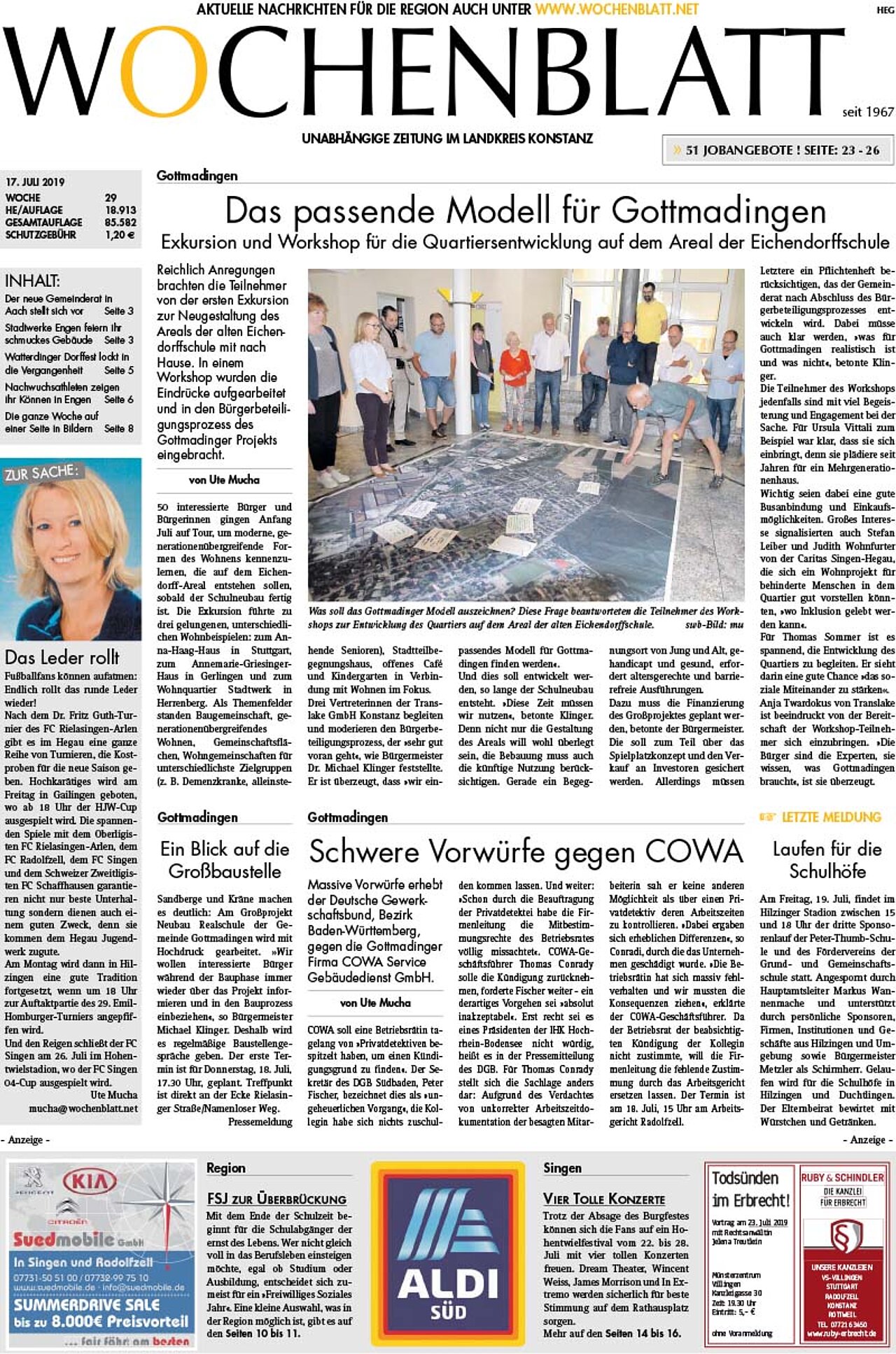 Ausgabe 29 vom 17. Juli 2019