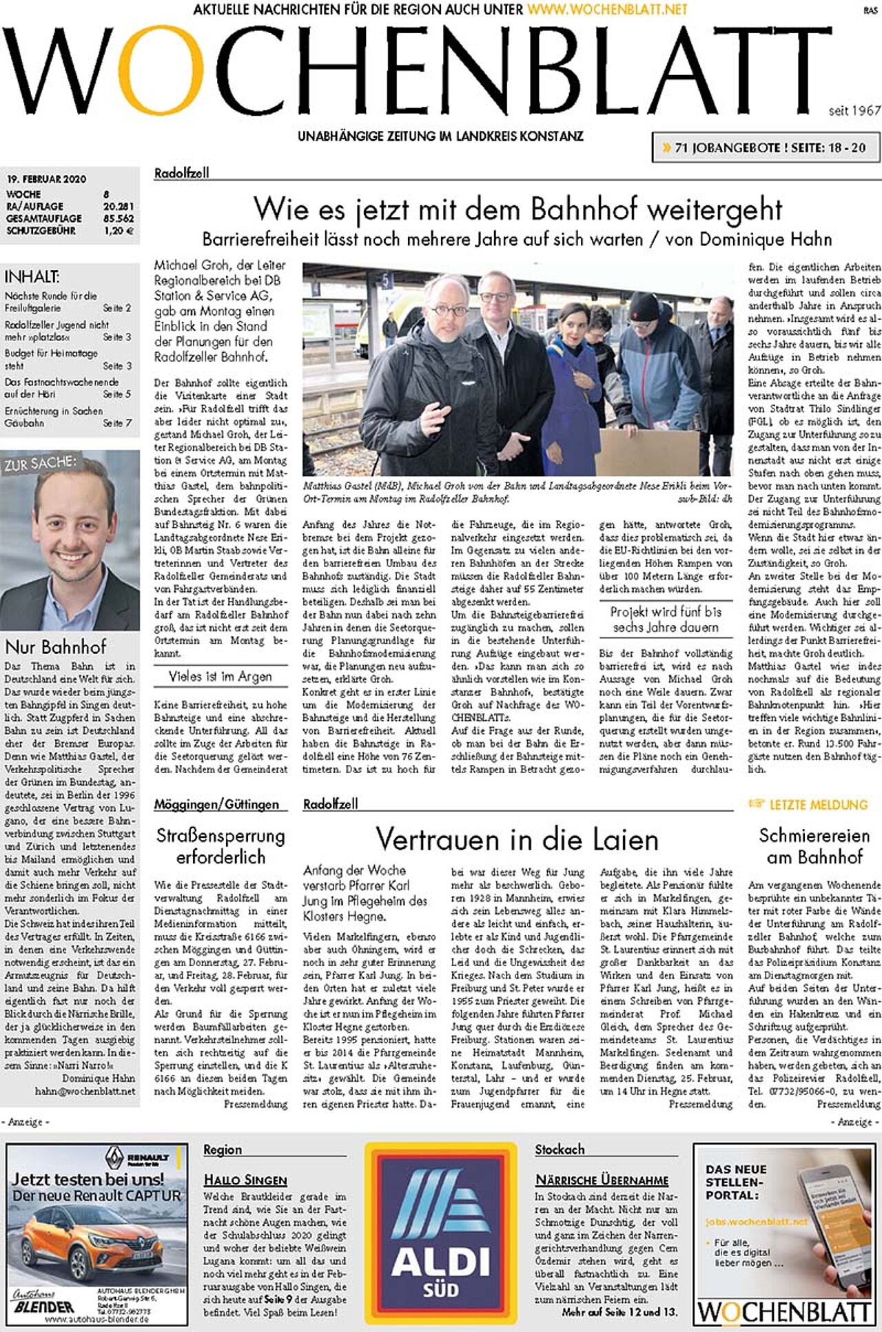 Ausgabe 08 vom 19. Februar 2020