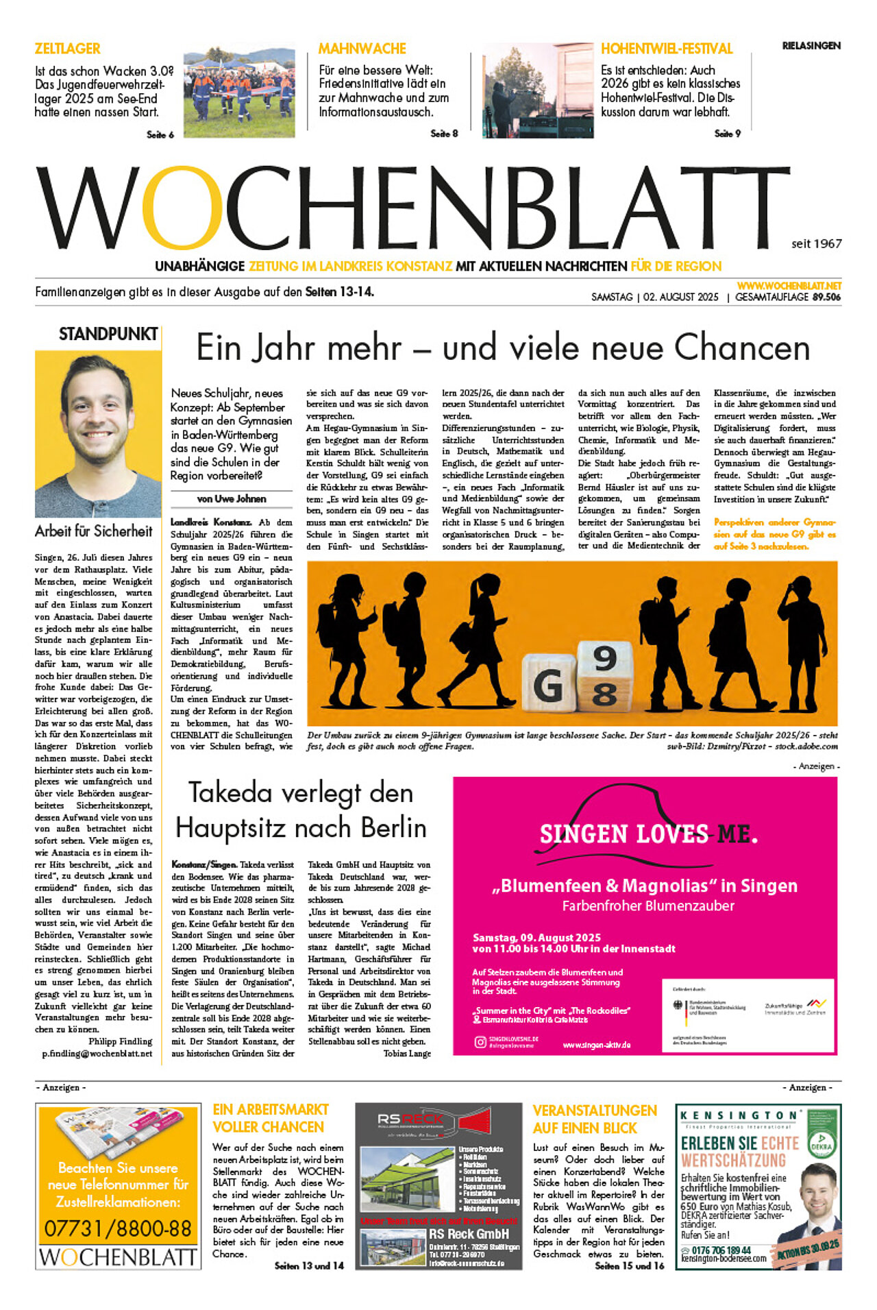 Ausgabe 31 vom 2. August 2025
