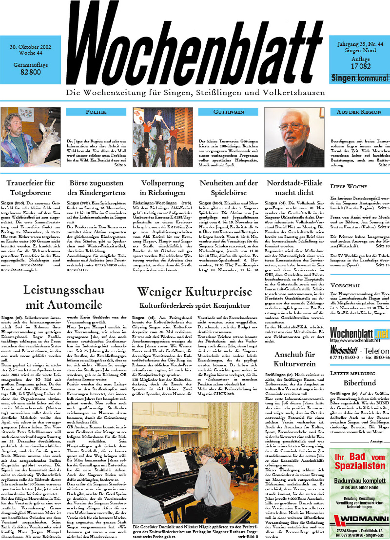 Ausgabe 44 vom 30. Oktober 2002