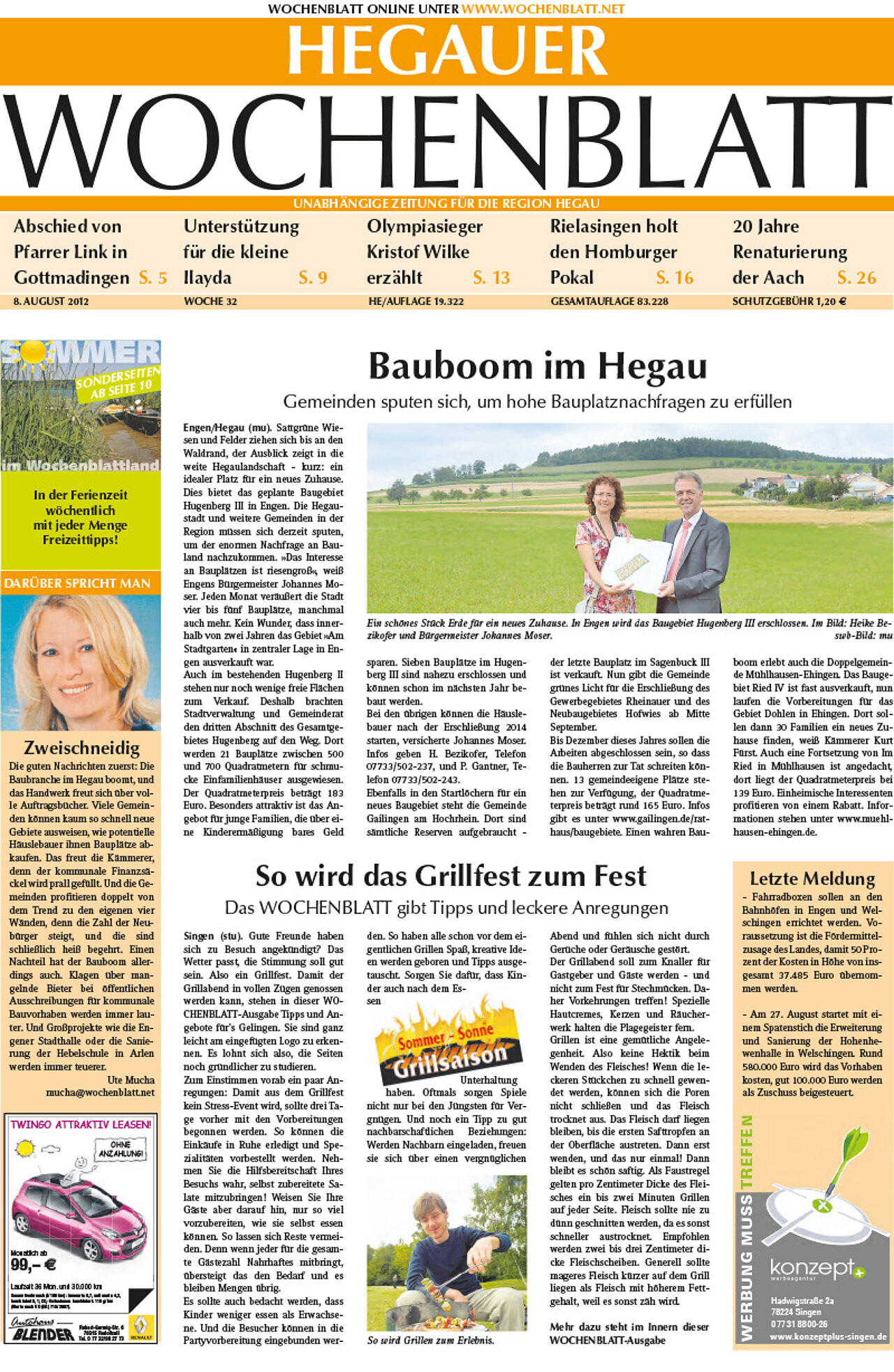 Ausgabe 32 vom 08. August 2012