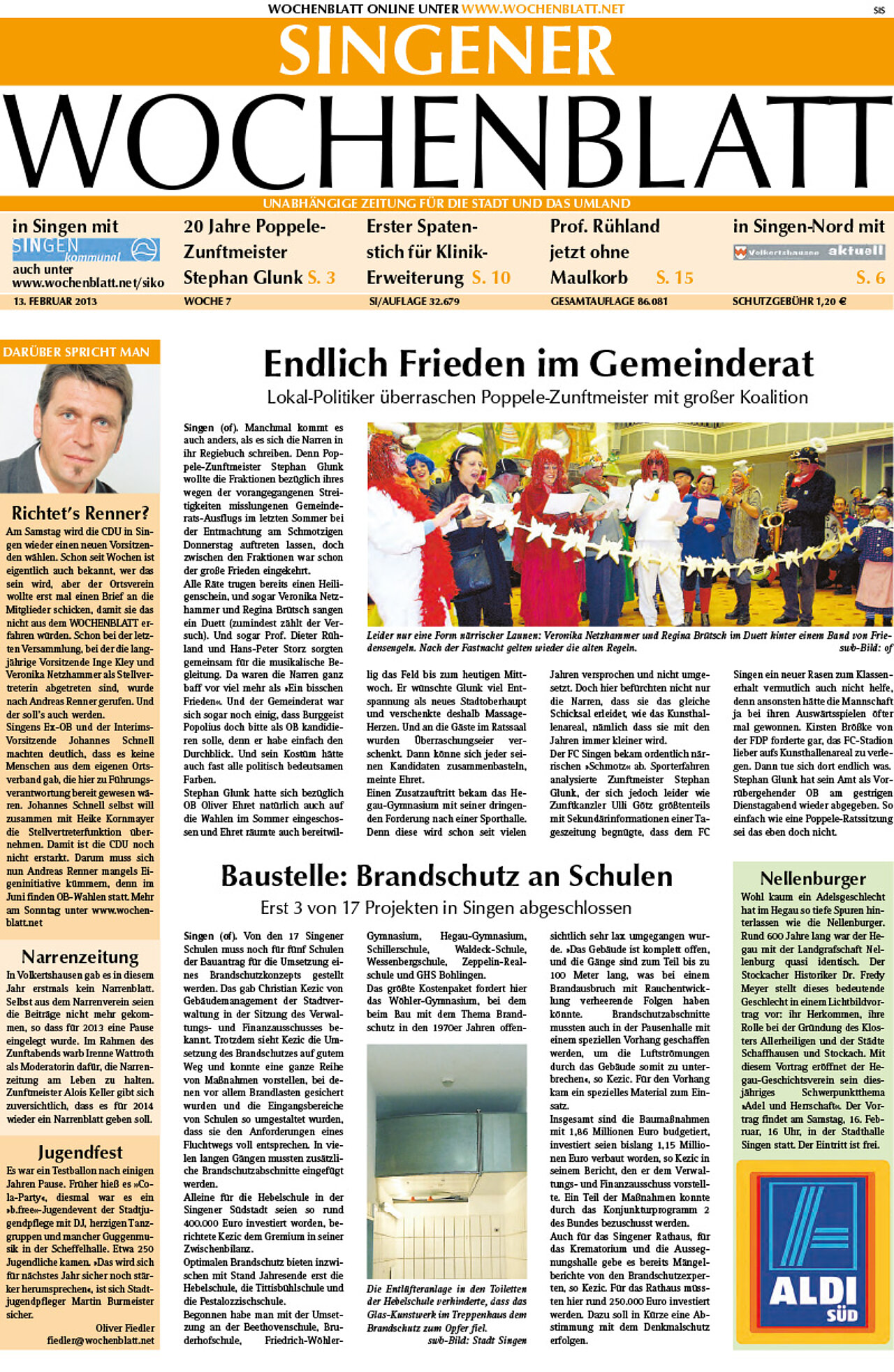 Ausgabe 07 vom 13. Februar 2013