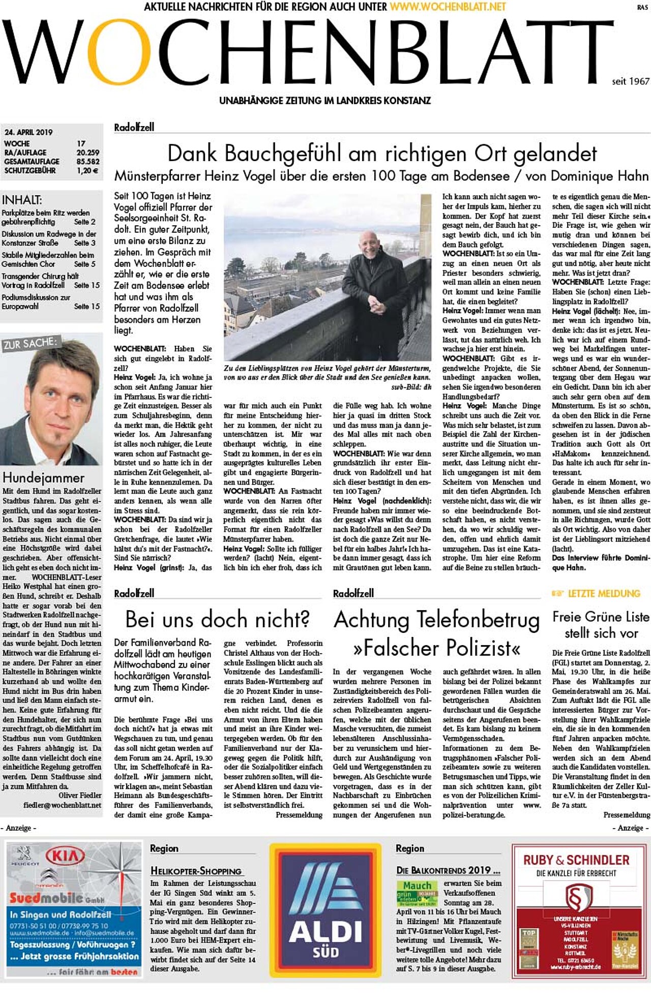 Ausgabe 17 vom 24. April 2019