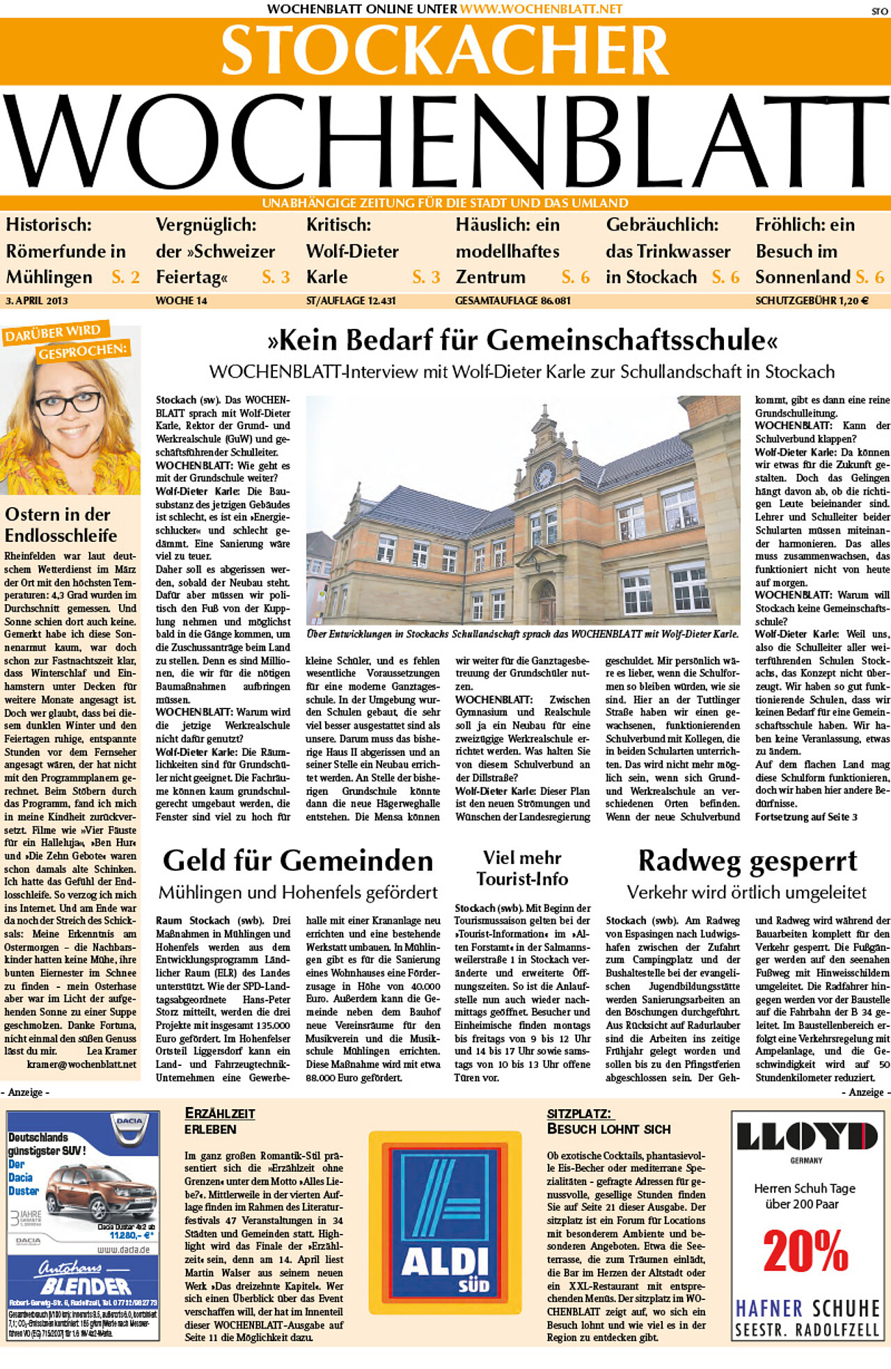 Ausgabe 14 vom 03. April 2013