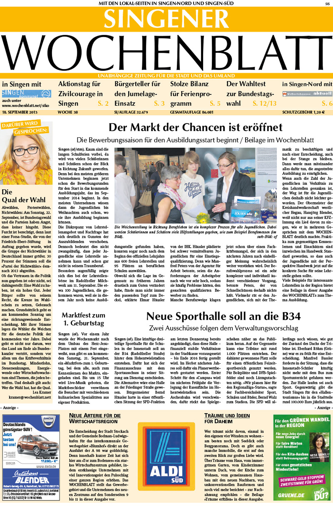 Ausgabe 38 vom 18. September 2013