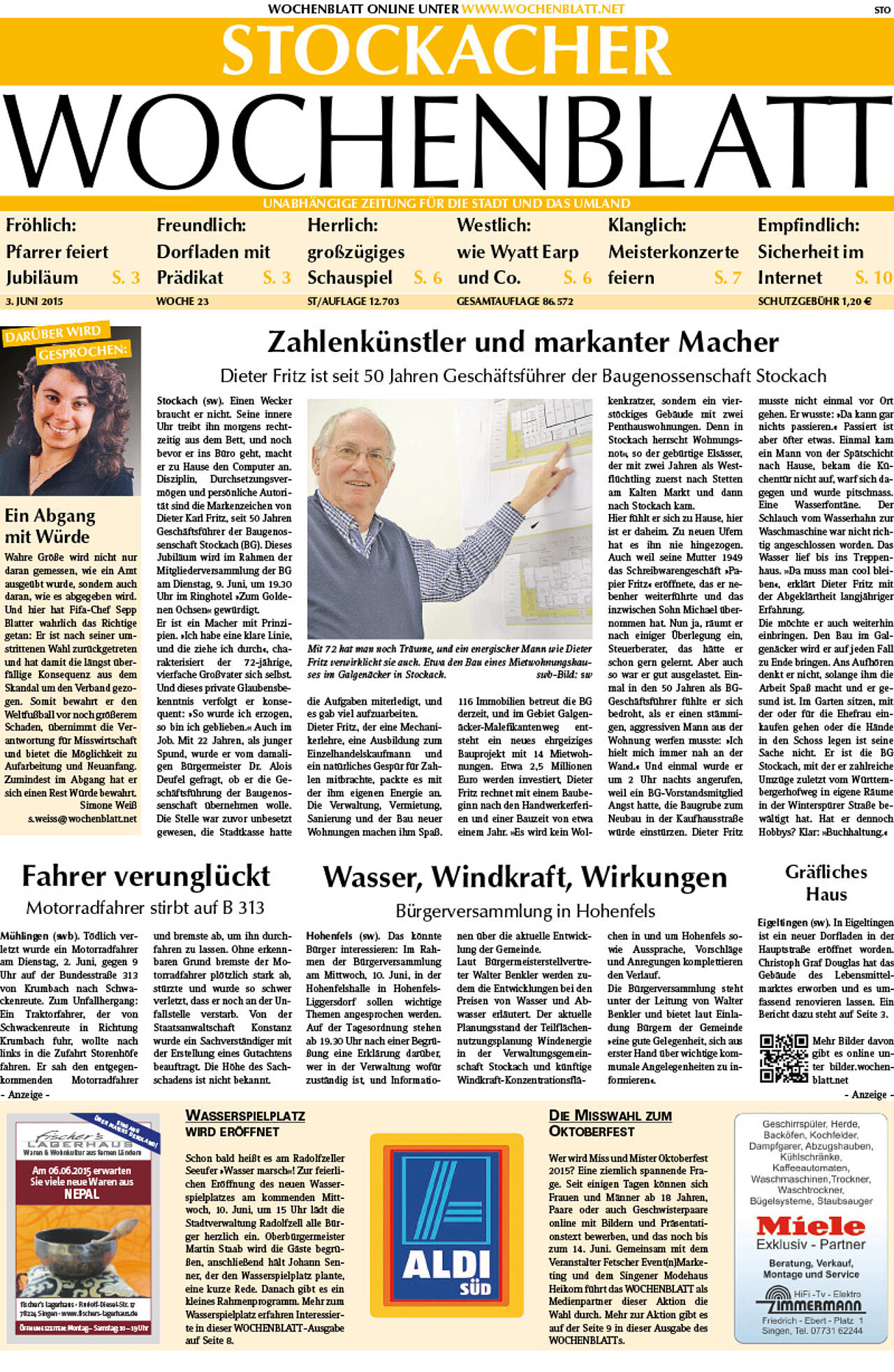 Ausgabe 23 vom 03. Juni 2015