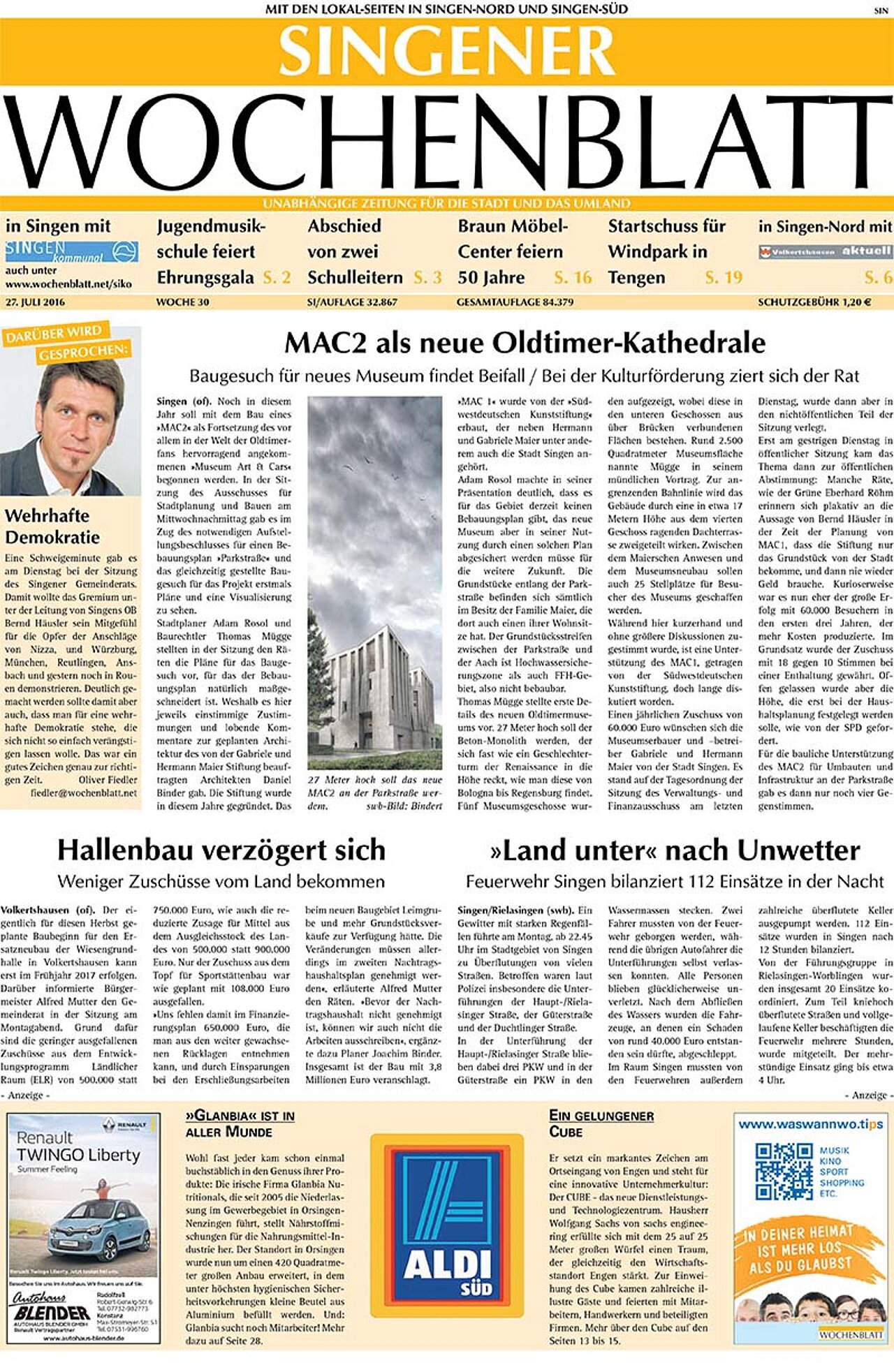 Ausgabe 30 vom 27. Juli 2016
