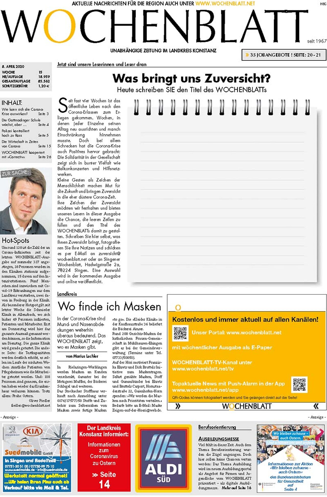 Ausgabe 15 vom 08. April 2020