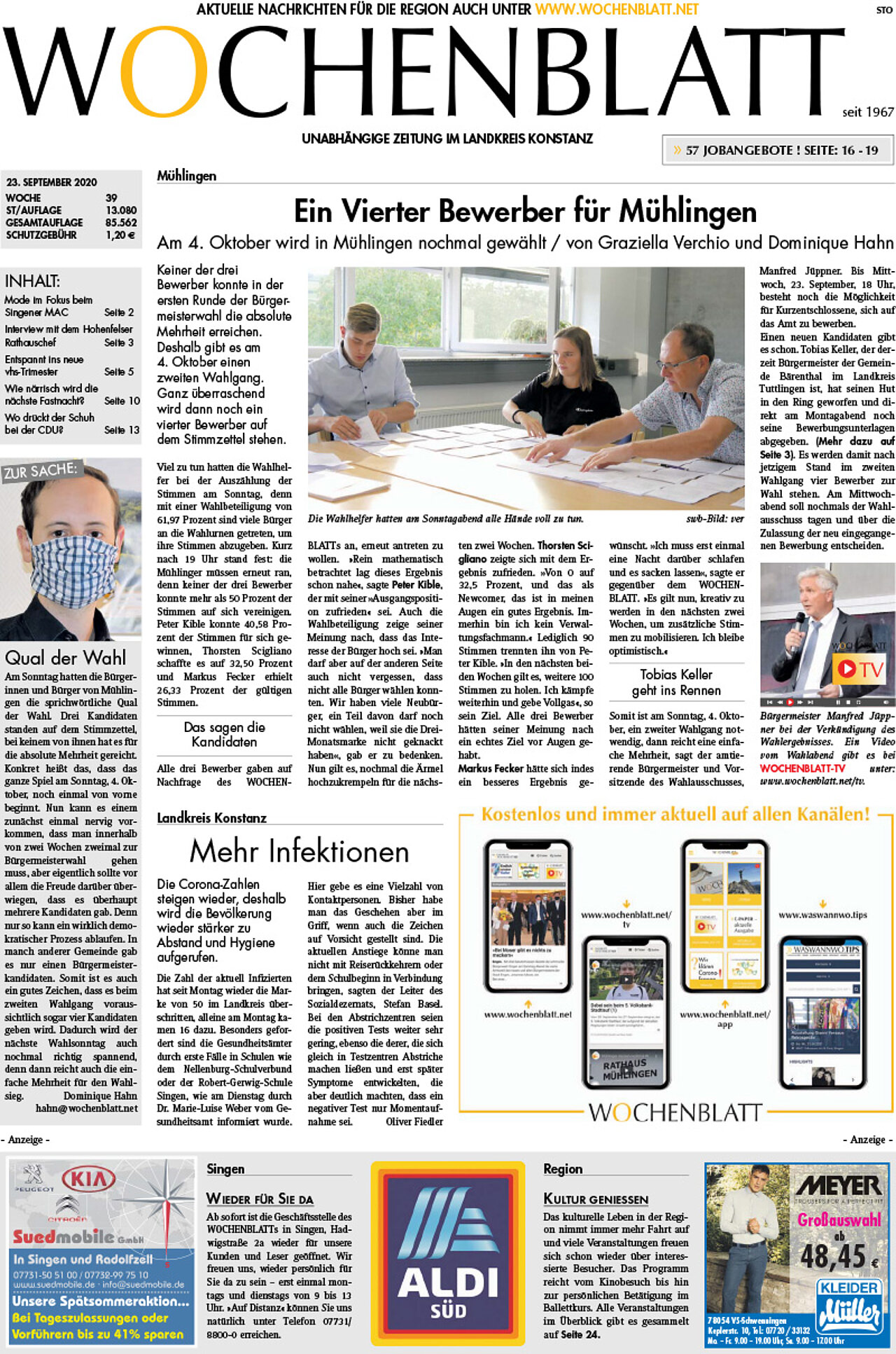 Ausgabe 39 vom 23. September 2020