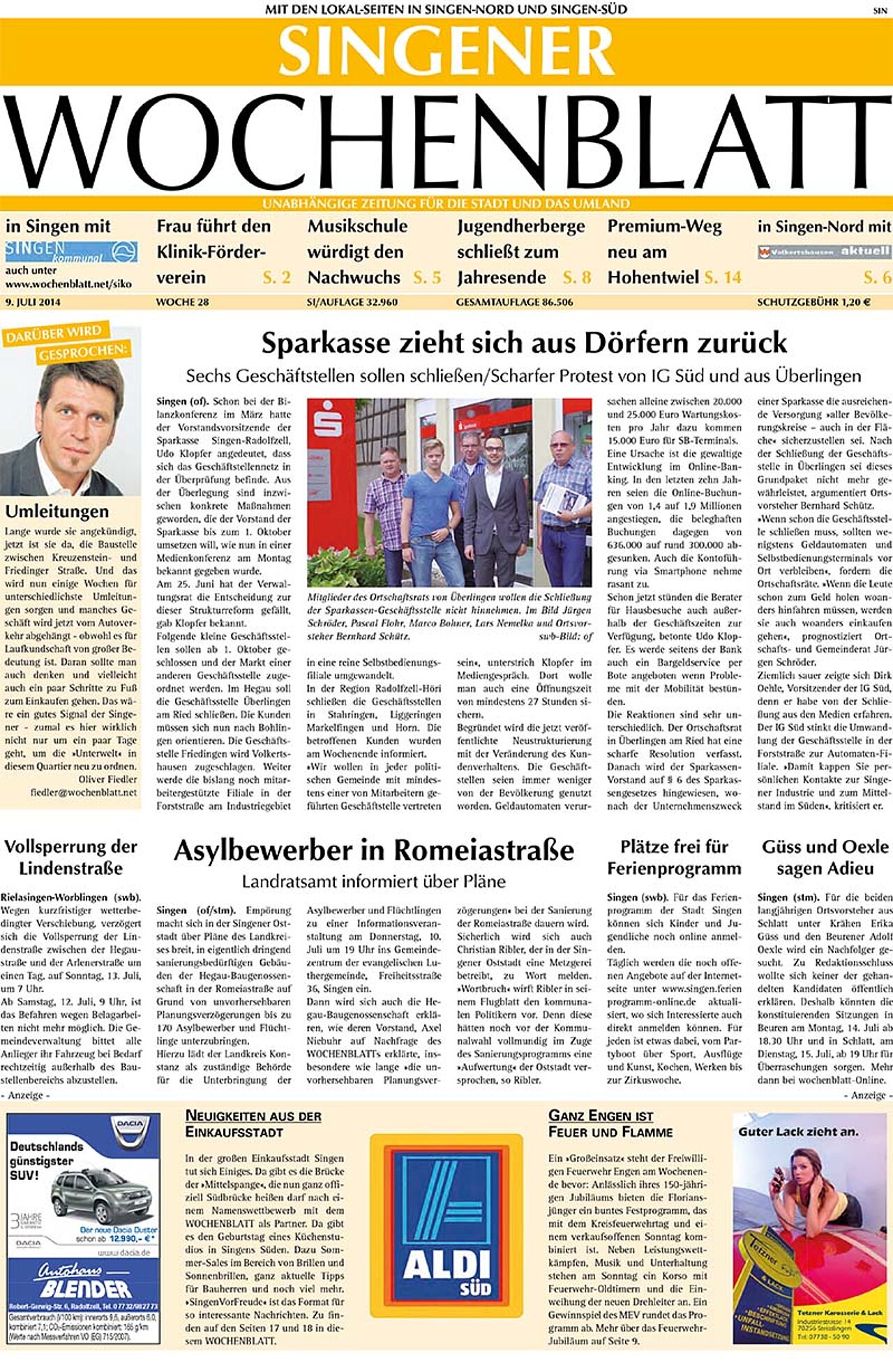 Ausgabe 28 vom 09. Juli 2014
