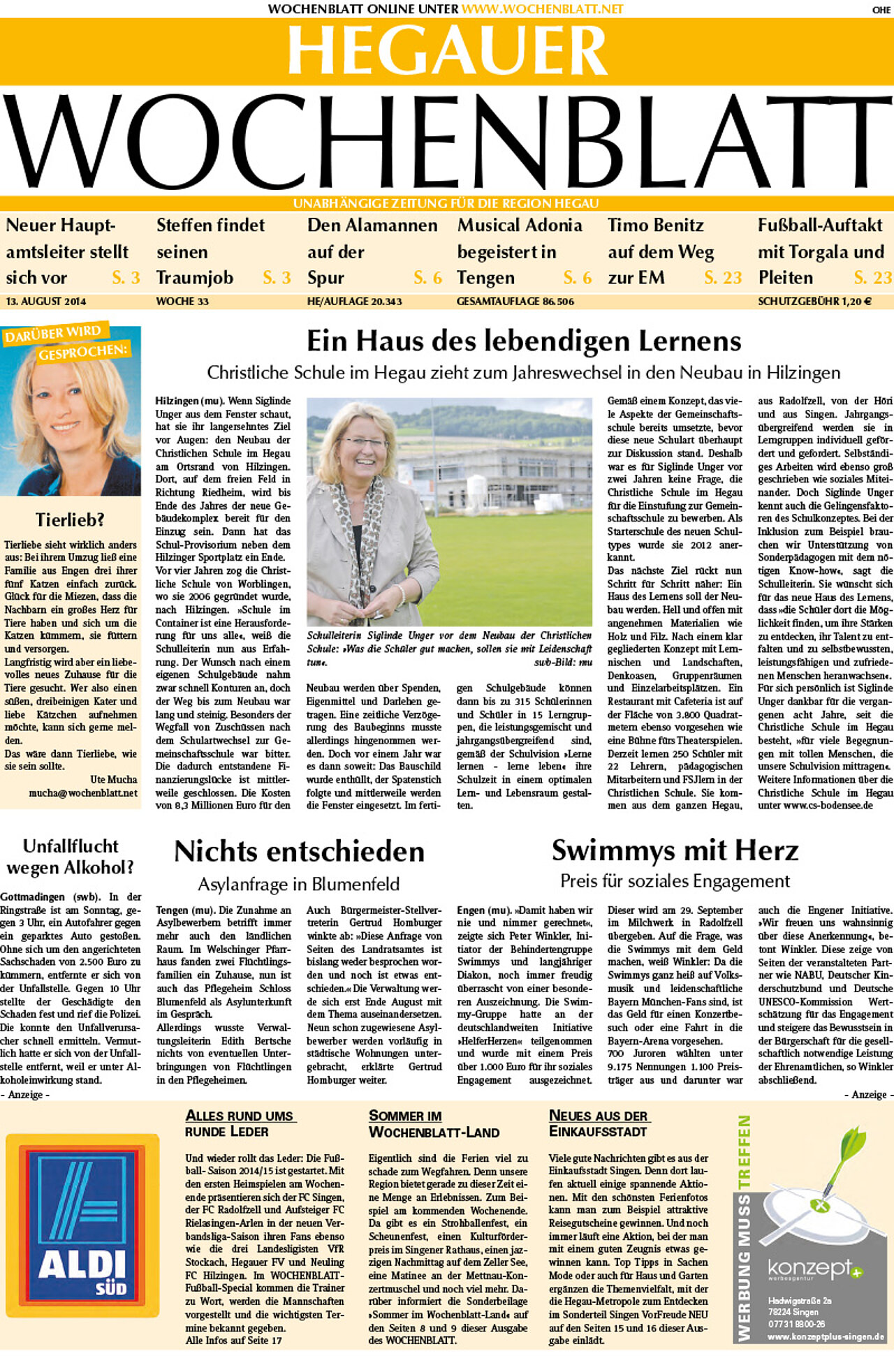 Ausgabe 33 vom 13. August 2014