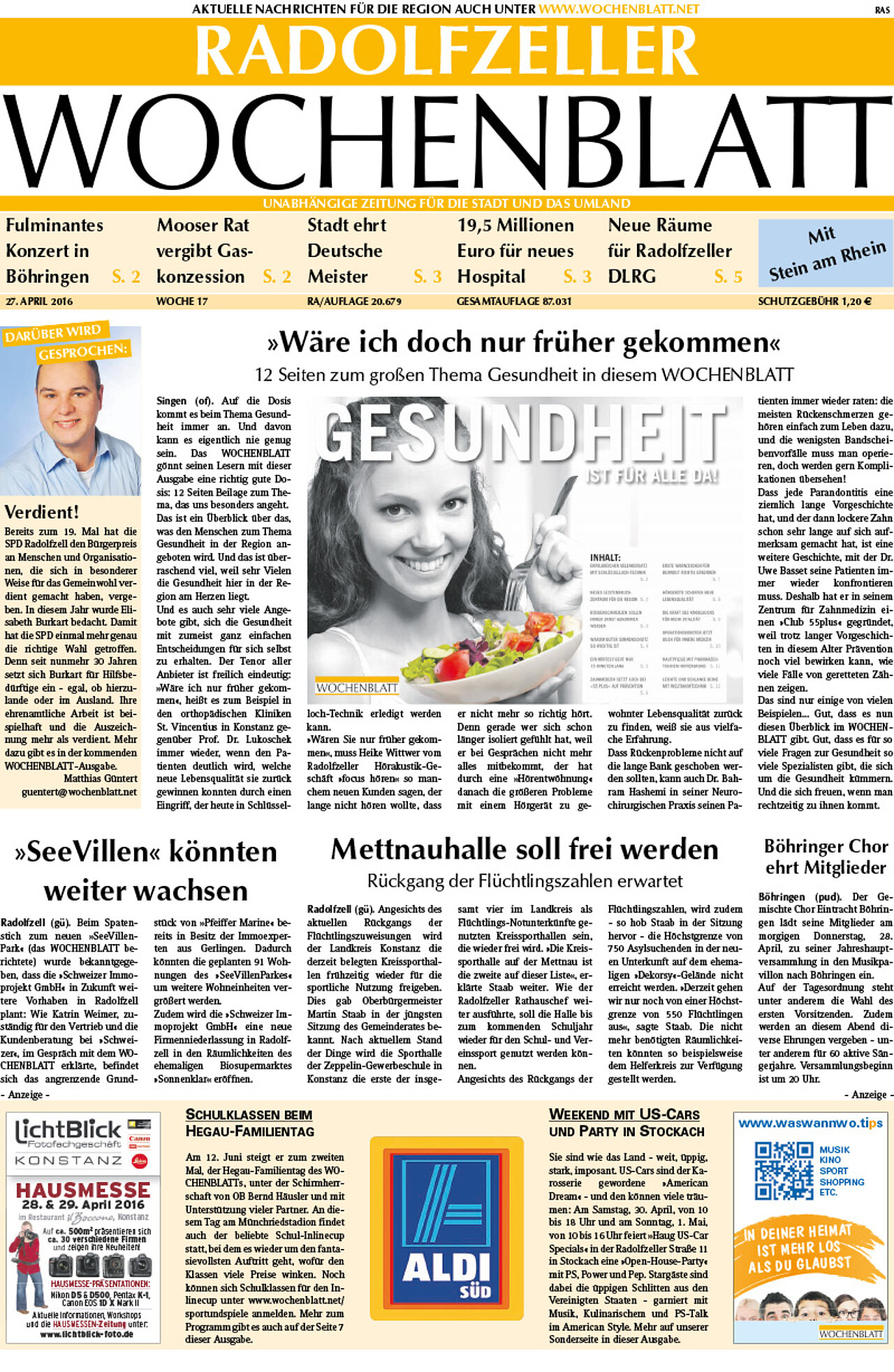 Ausgabe 17 vom 27. April 2016