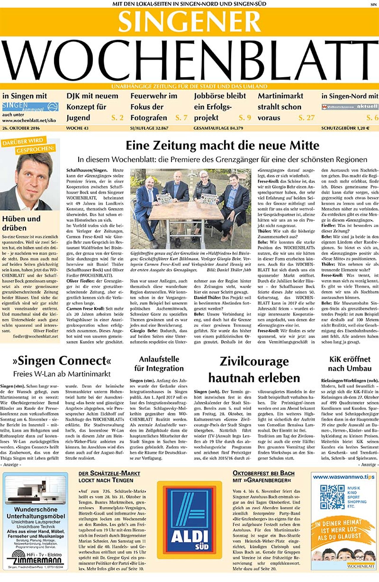 Ausgabe 43 vom 26. Oktober 2016